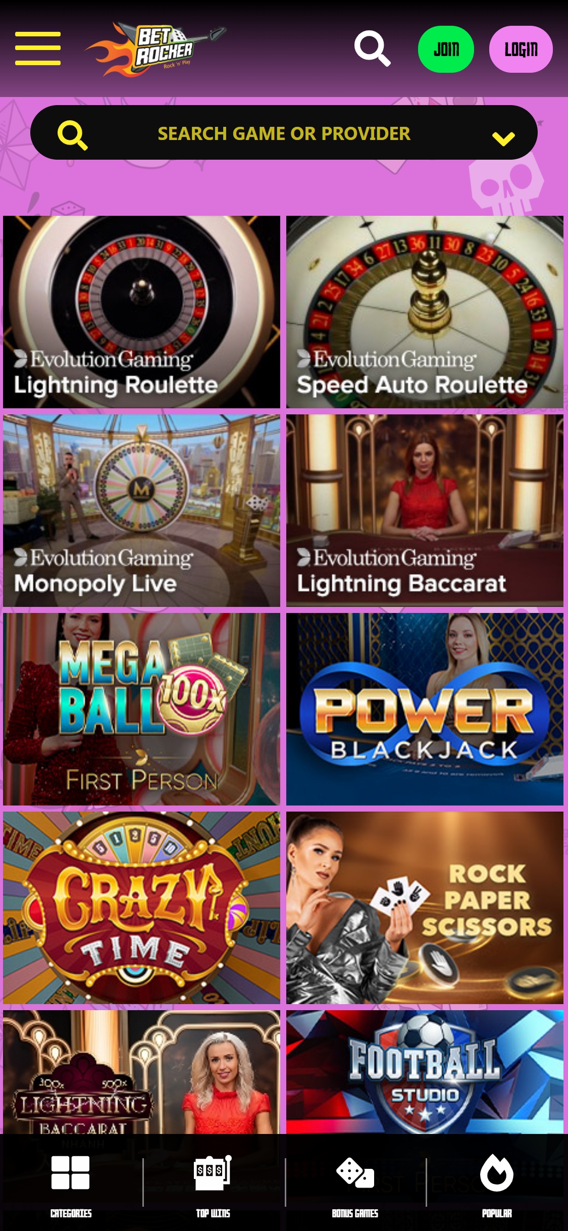 Betrocker Casino Mobile Live Dealer Games Review
