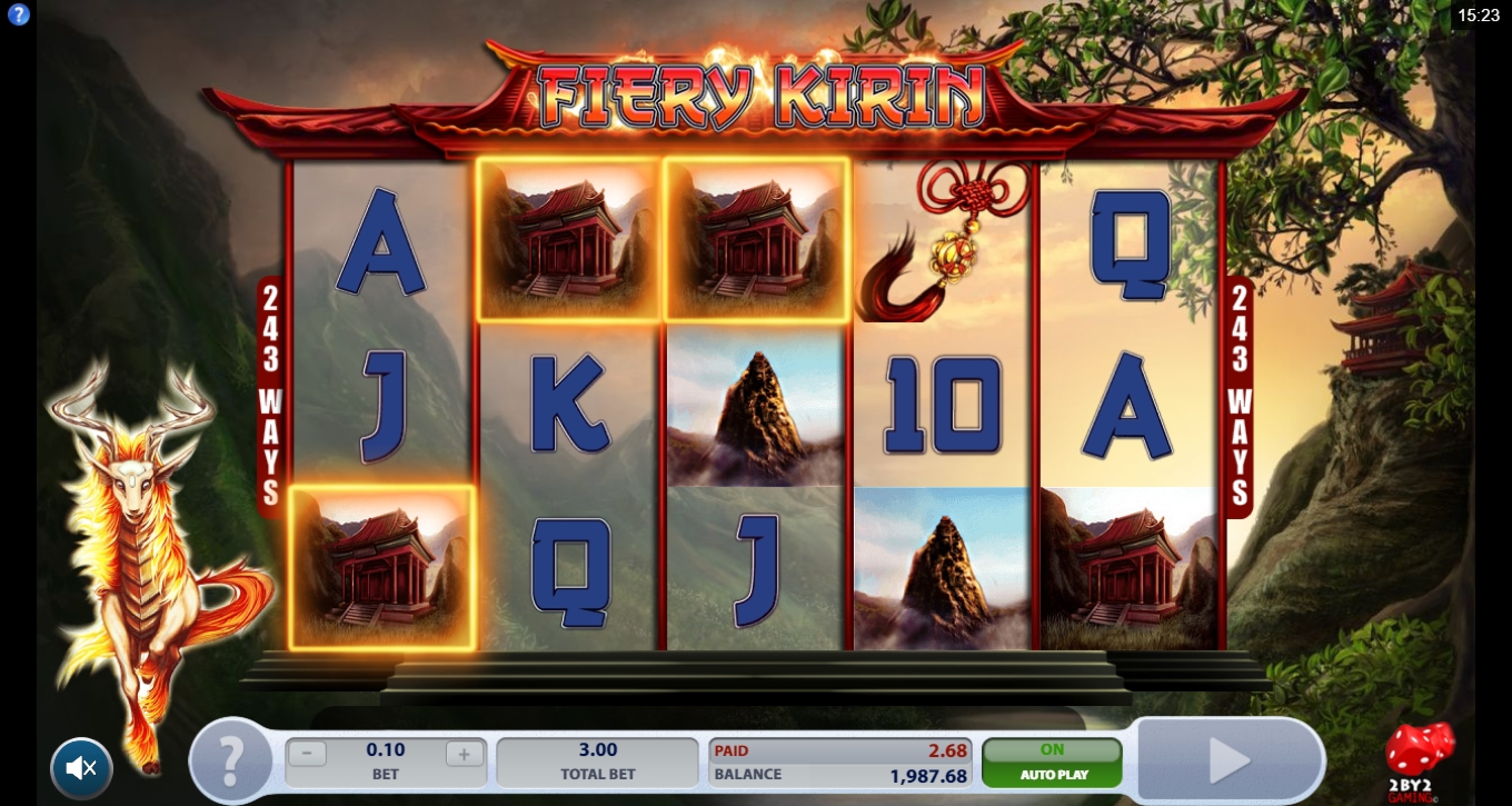 Win Money in Fiery Kirin Free Slot Game by 2 By 2 Gaming