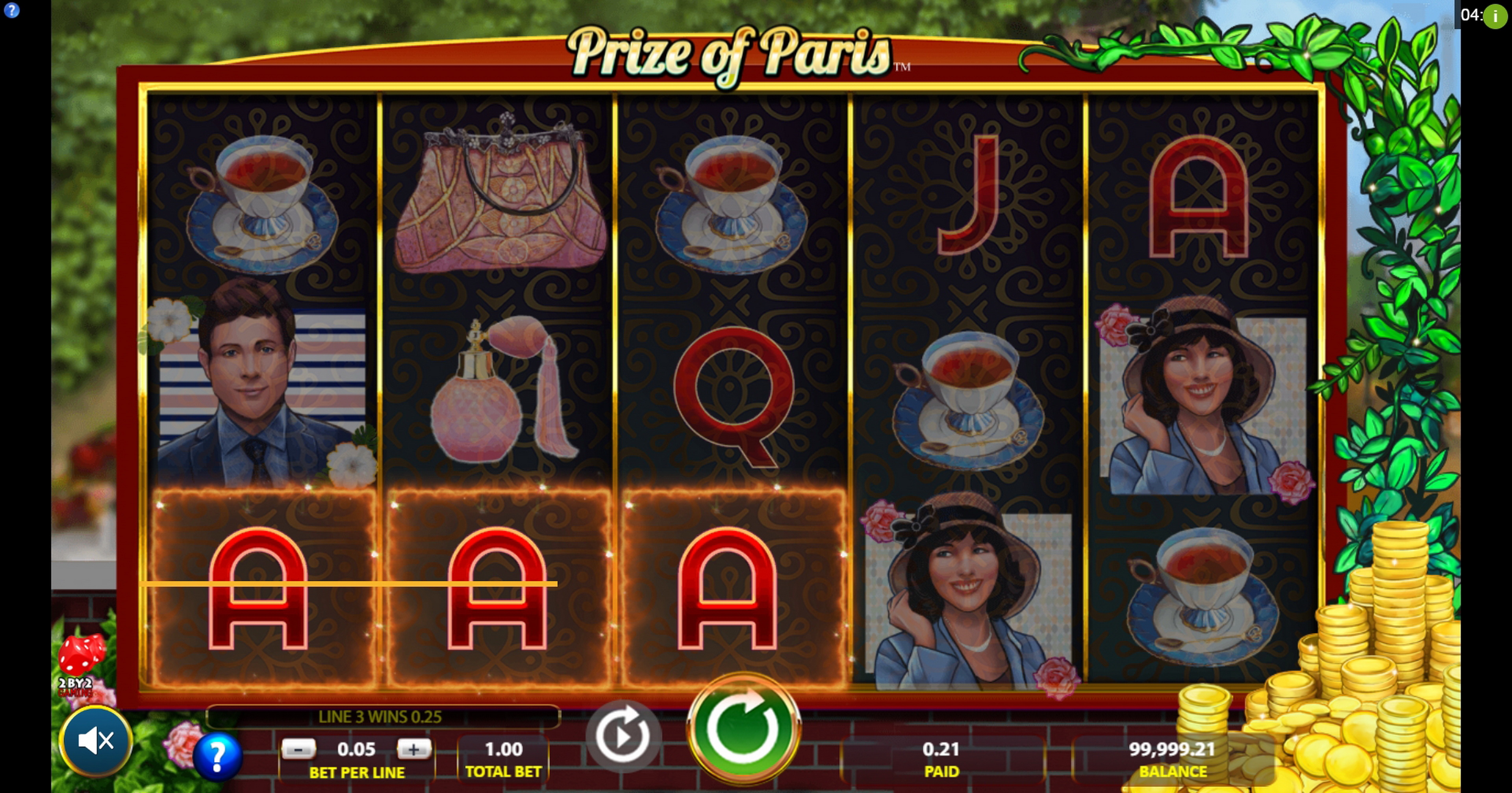Win Money in Prize of Paris Free Slot Game by 2 By 2 Gaming
