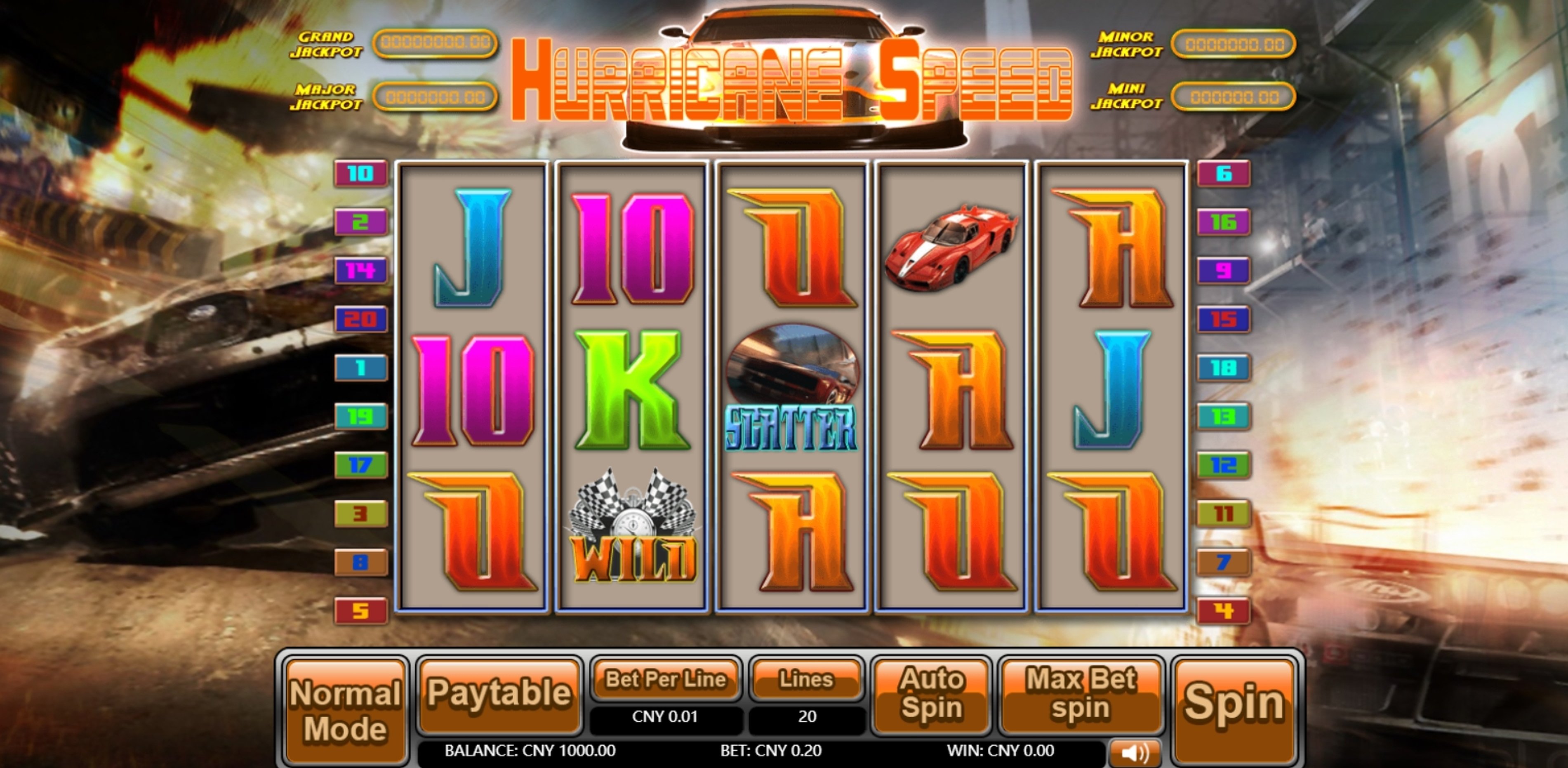 Win Money in Hurricane Speed Free Slot Game by Aiwin Games
