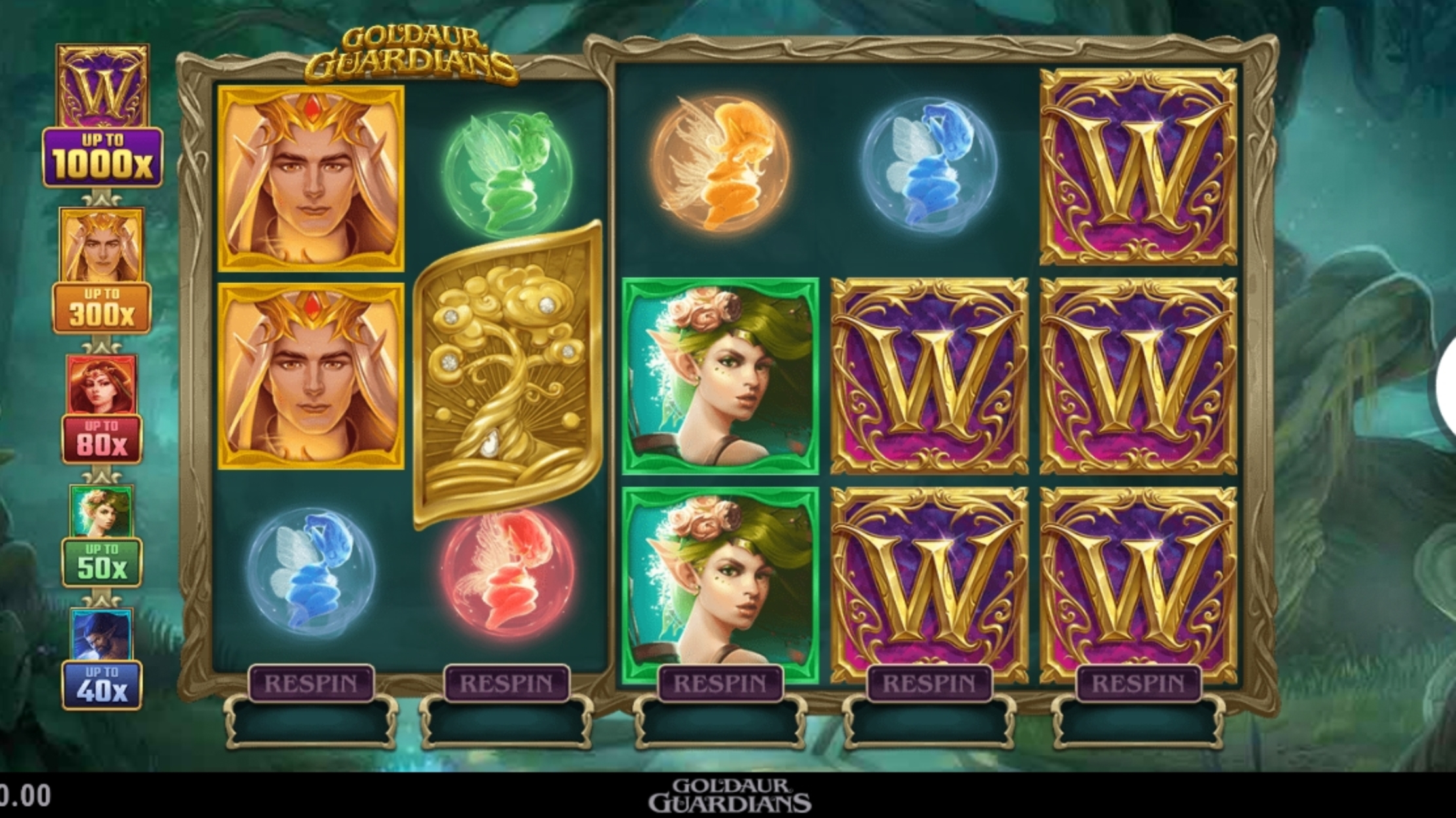 Reels in Goldaur Guardians Slot Game by Alchemy Gaming