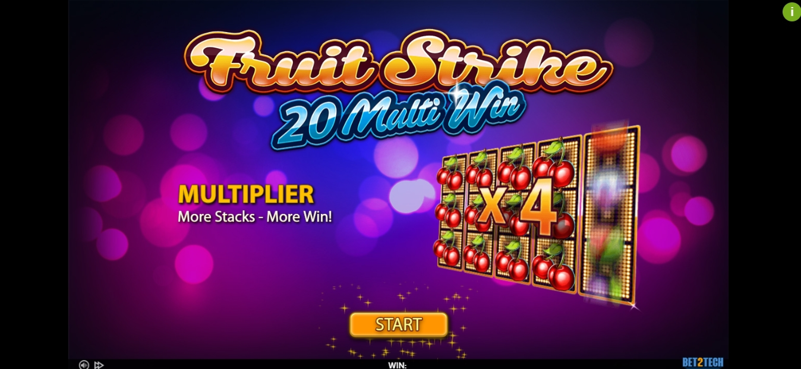 Play Fruit Strike: 20 Multi Win Free Casino Slot Game by Bet2Tech