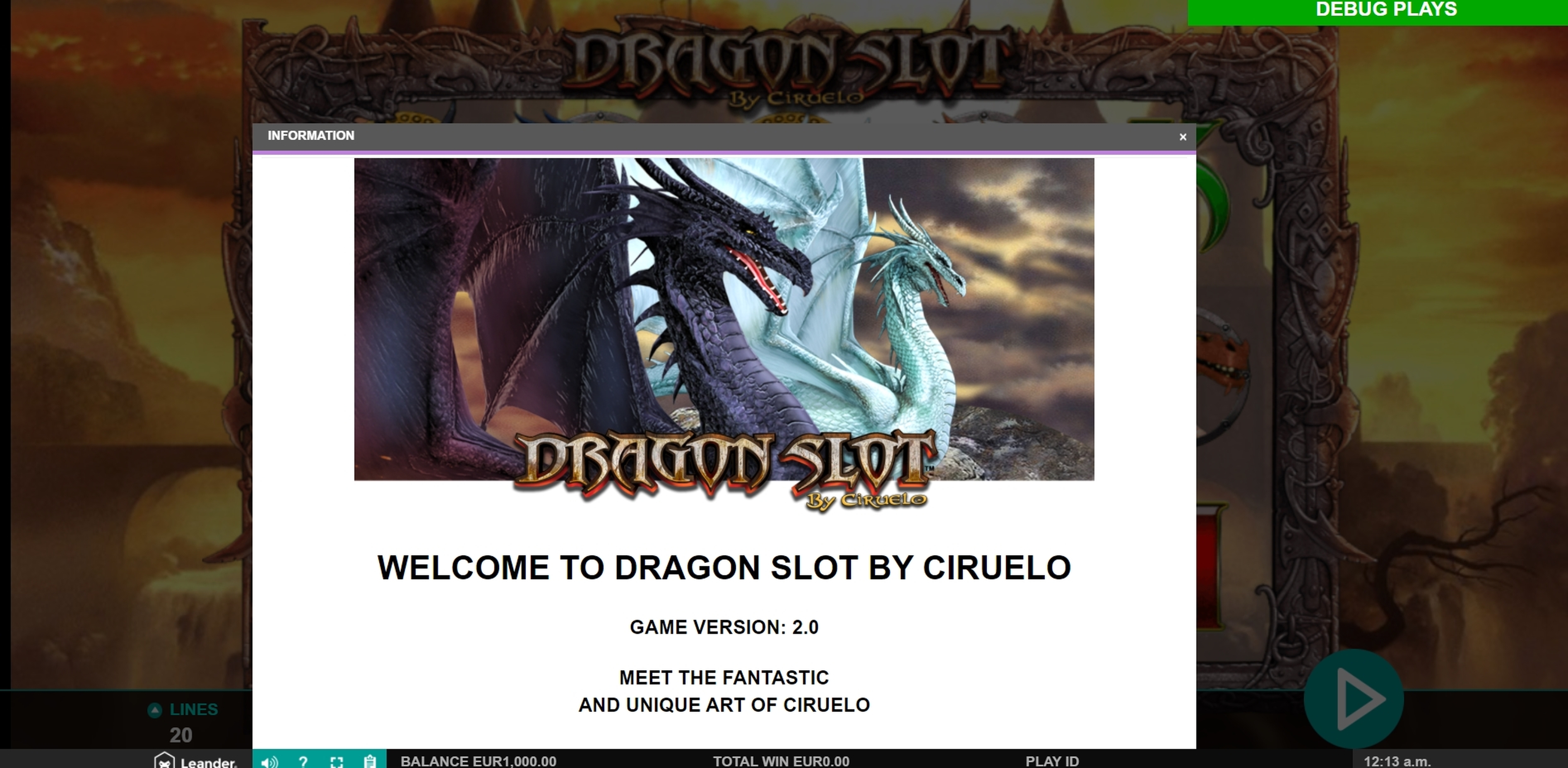 Info of Dragon Slot Game by JDB168