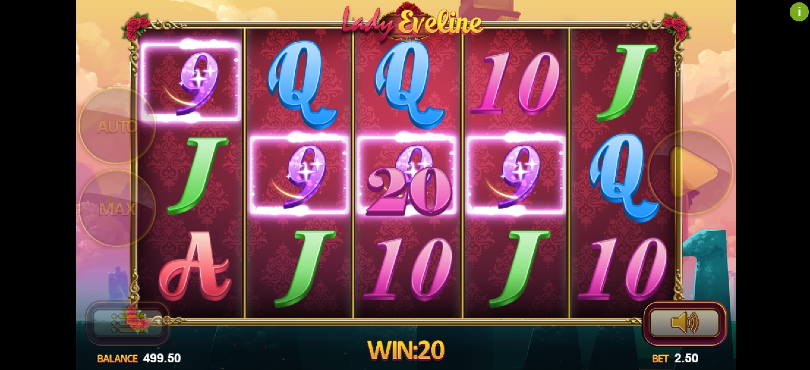 Win Money in Lady Eveline Free Slot Game by Magma