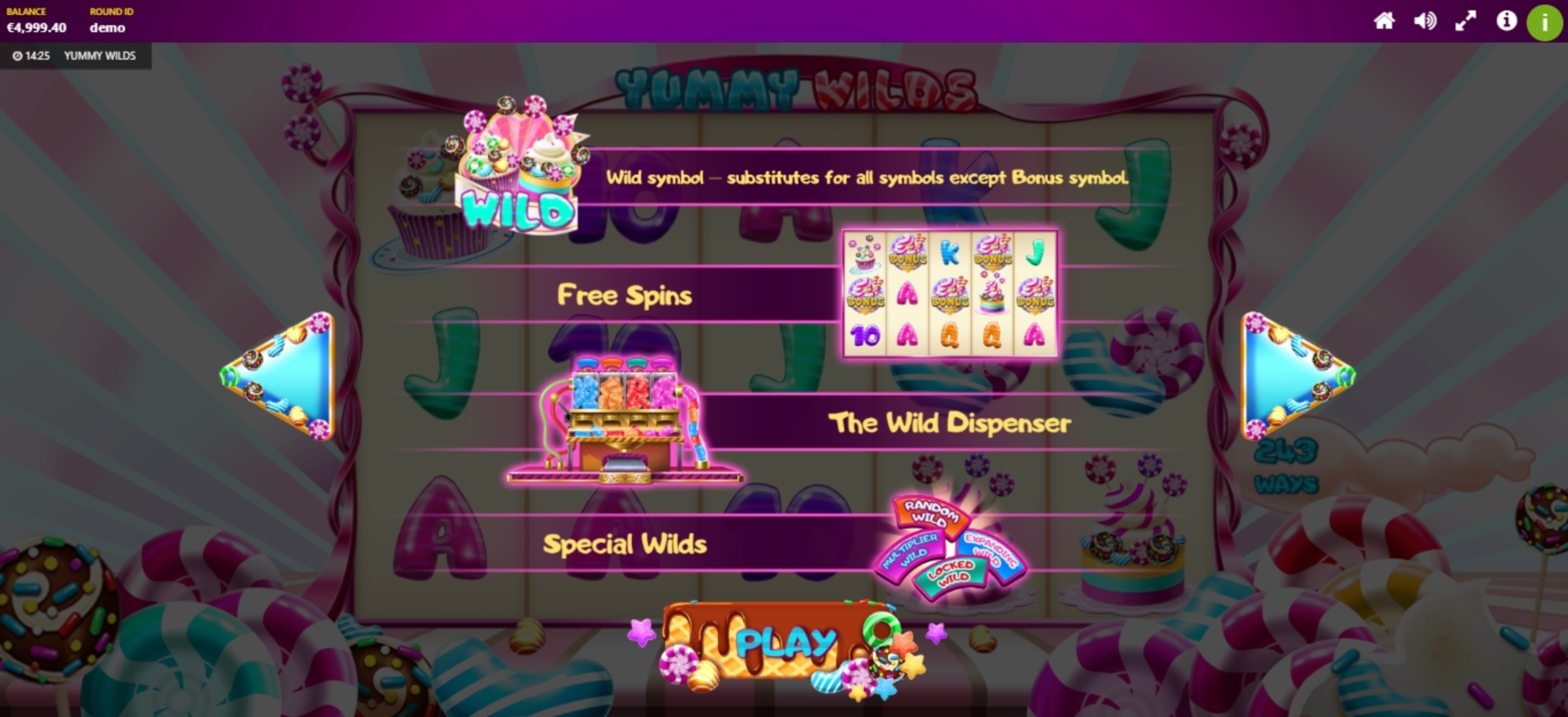 Info of Yummy Wilds Slot Game by Max Win Gaming