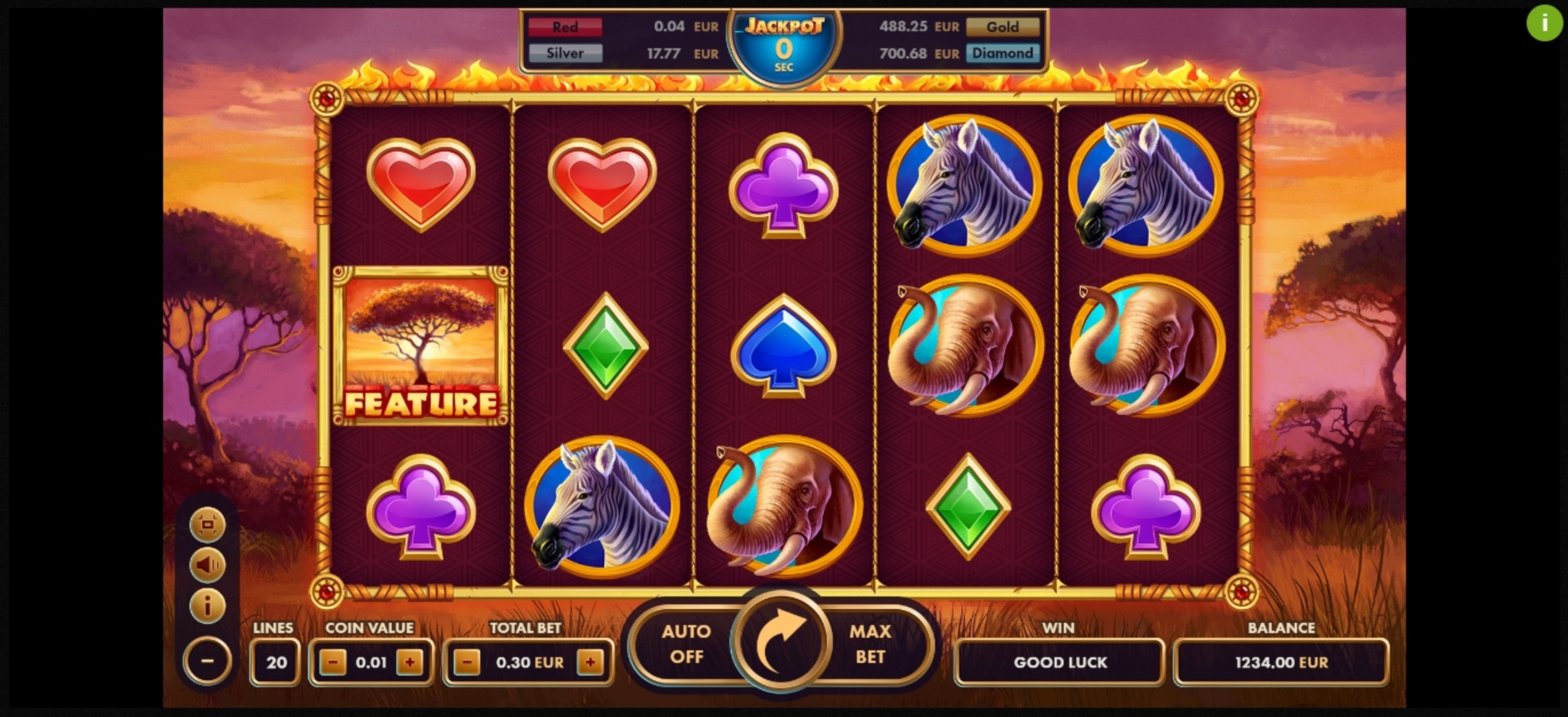 Reels in African King Slot Game by NetGame