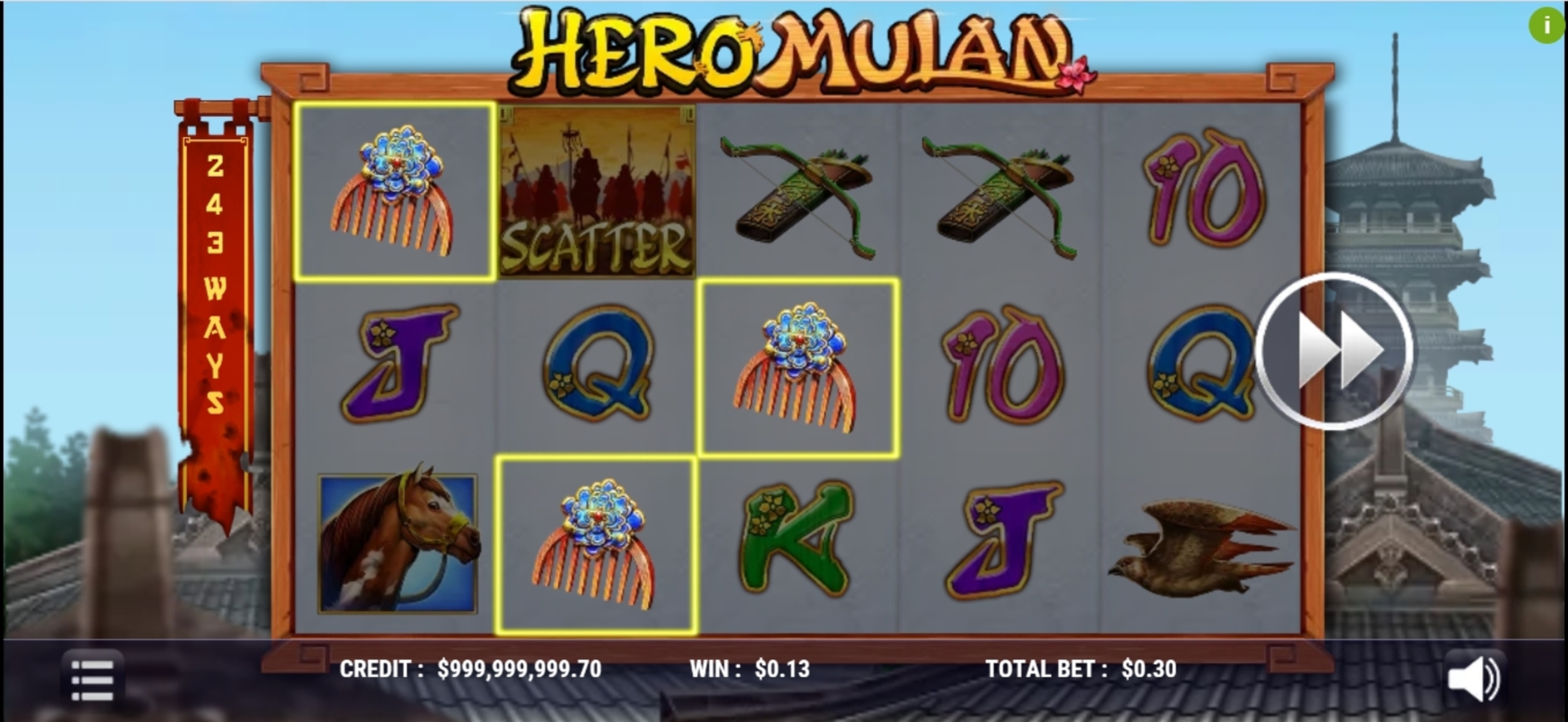 Win Money in Hero Mulan Free Slot Game by Slot Factory