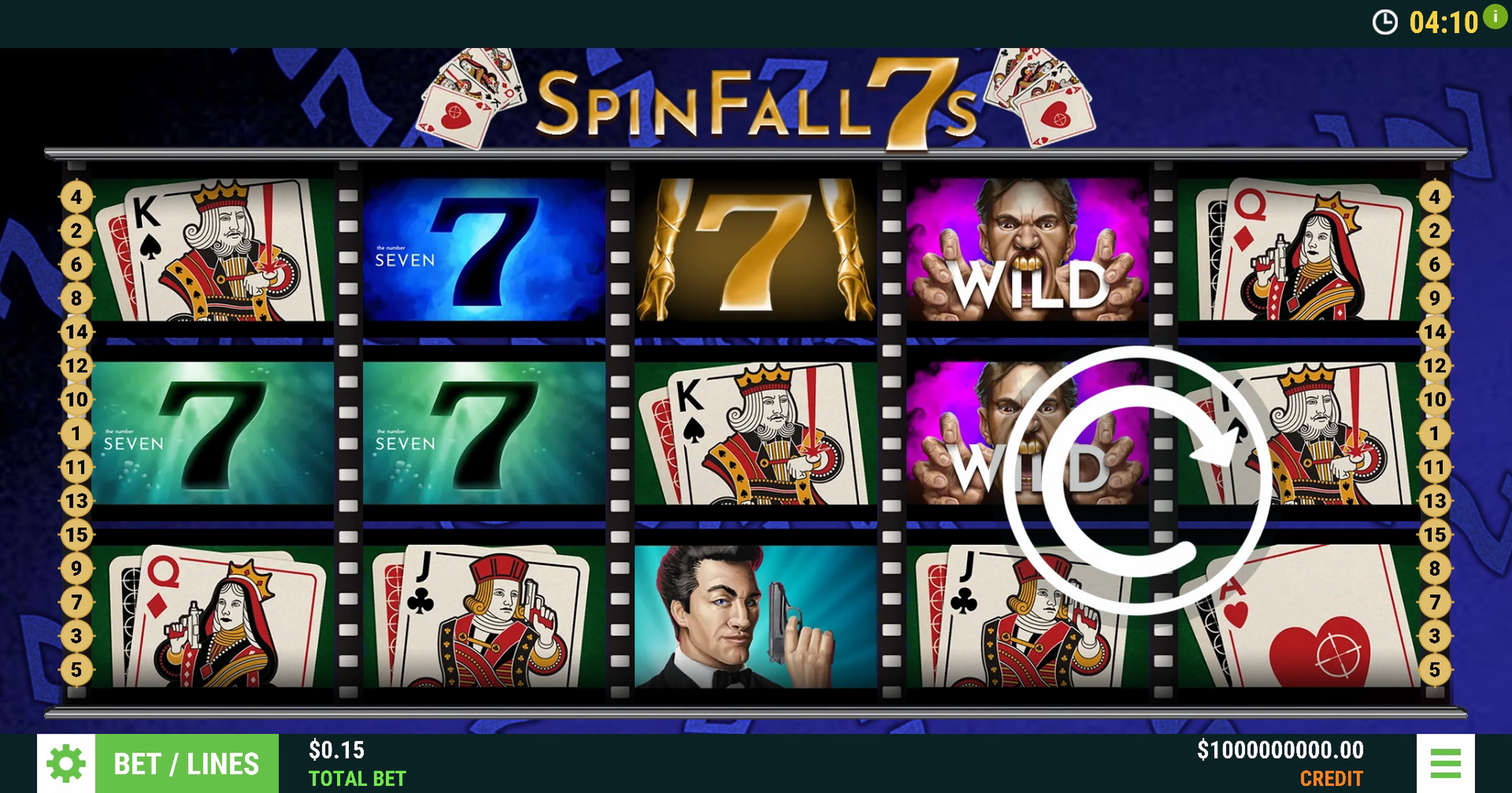 Reels in Spin Fall 7s Slot Game by Slot Factory