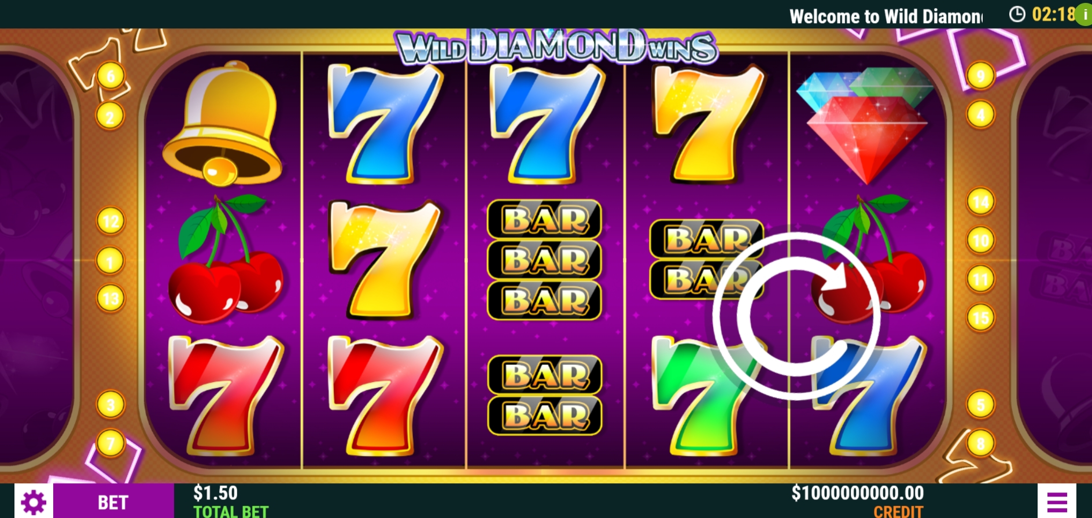 Wild Diamond Wins demo