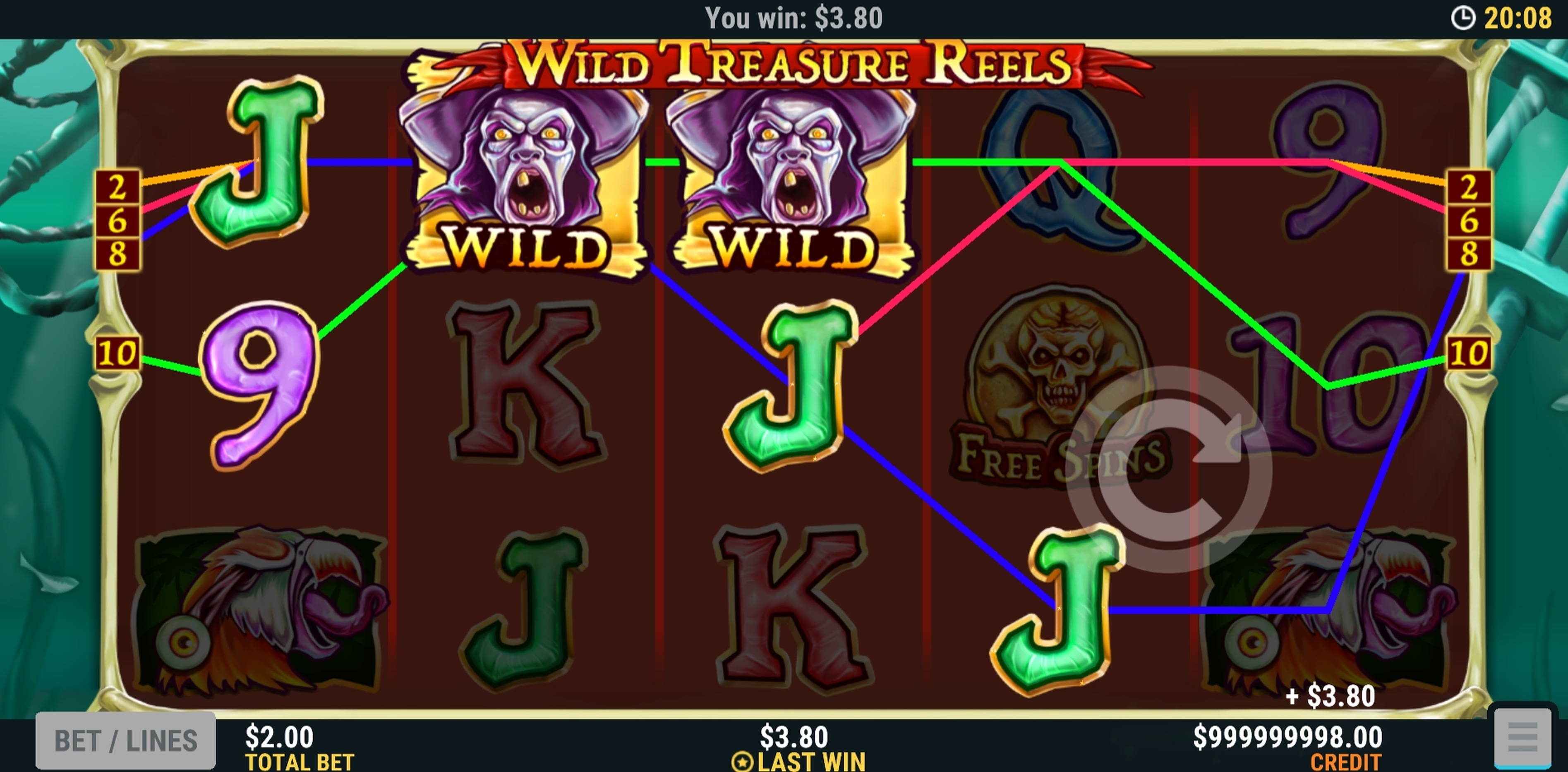 Win Money in Wild Treasure Reels Free Slot Game by Slot Factory