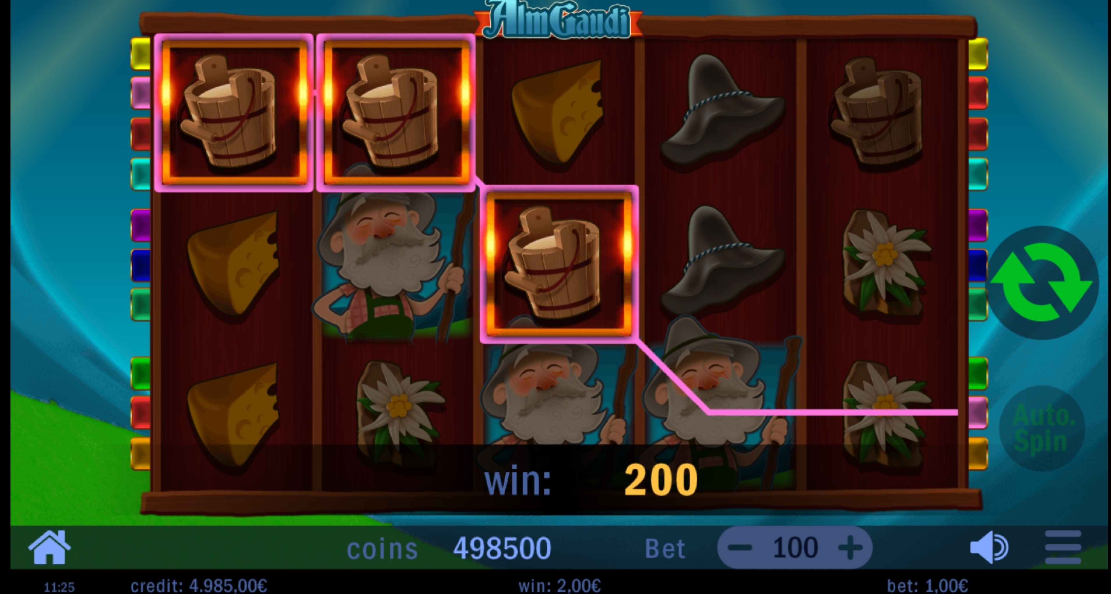 Win Money in Alm Gaudi Free Slot Game by Swintt