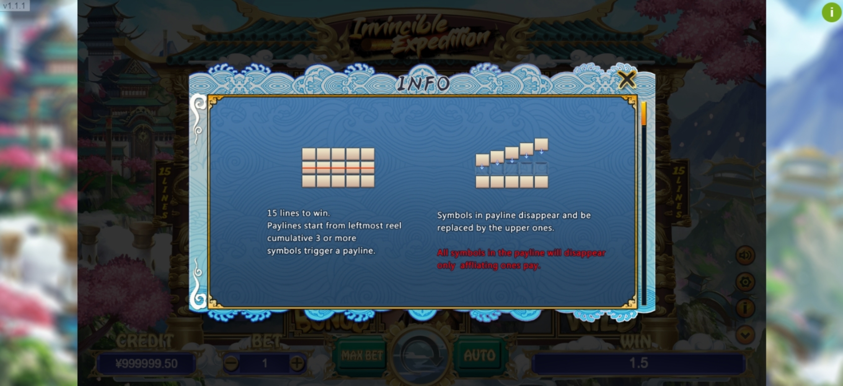 Info of Invincible Expedition Slot Game by TIDY
