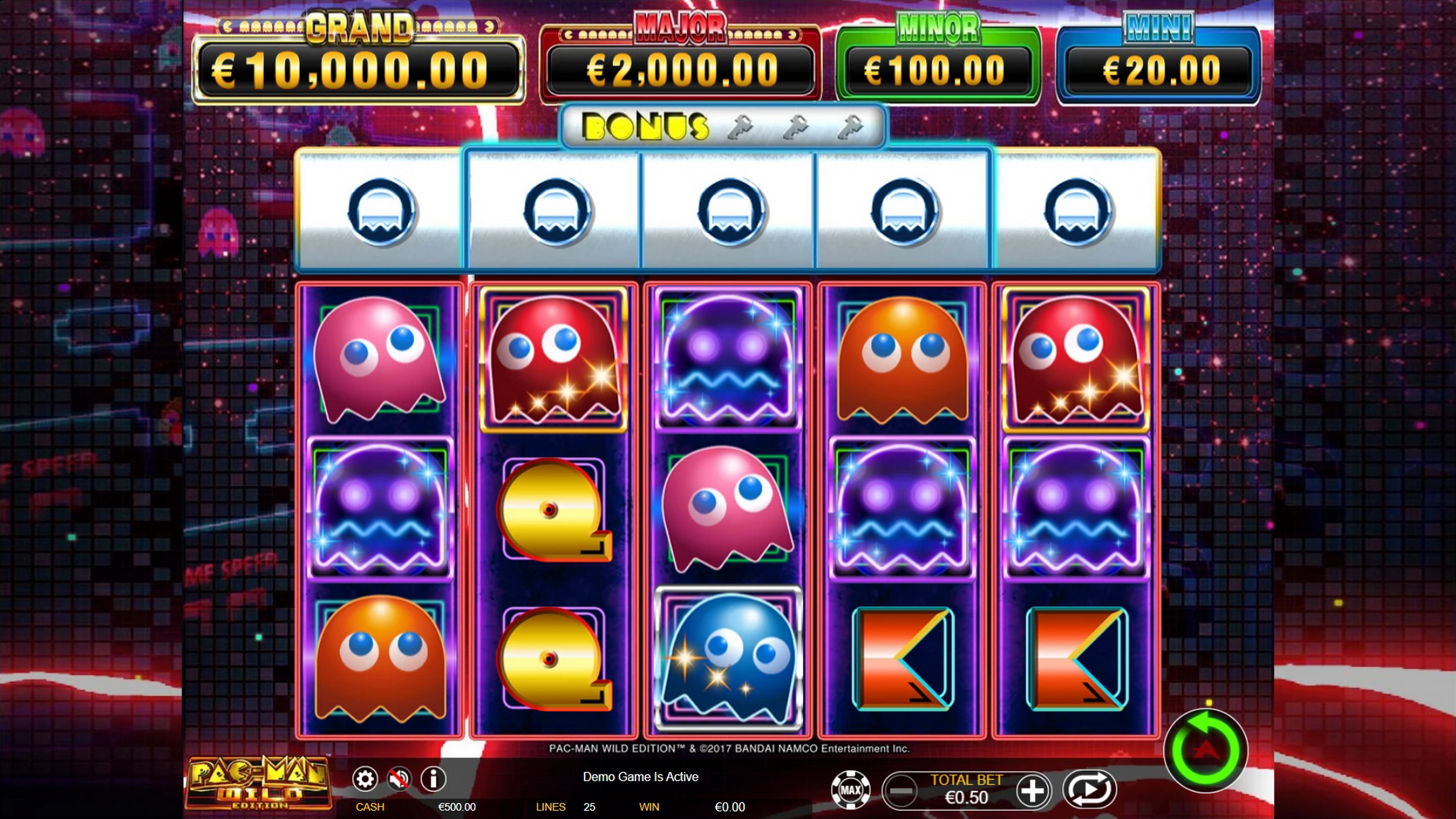 Reels in Pac-Man: Wild Edition Slot Game by Ainsworth Gaming Technology