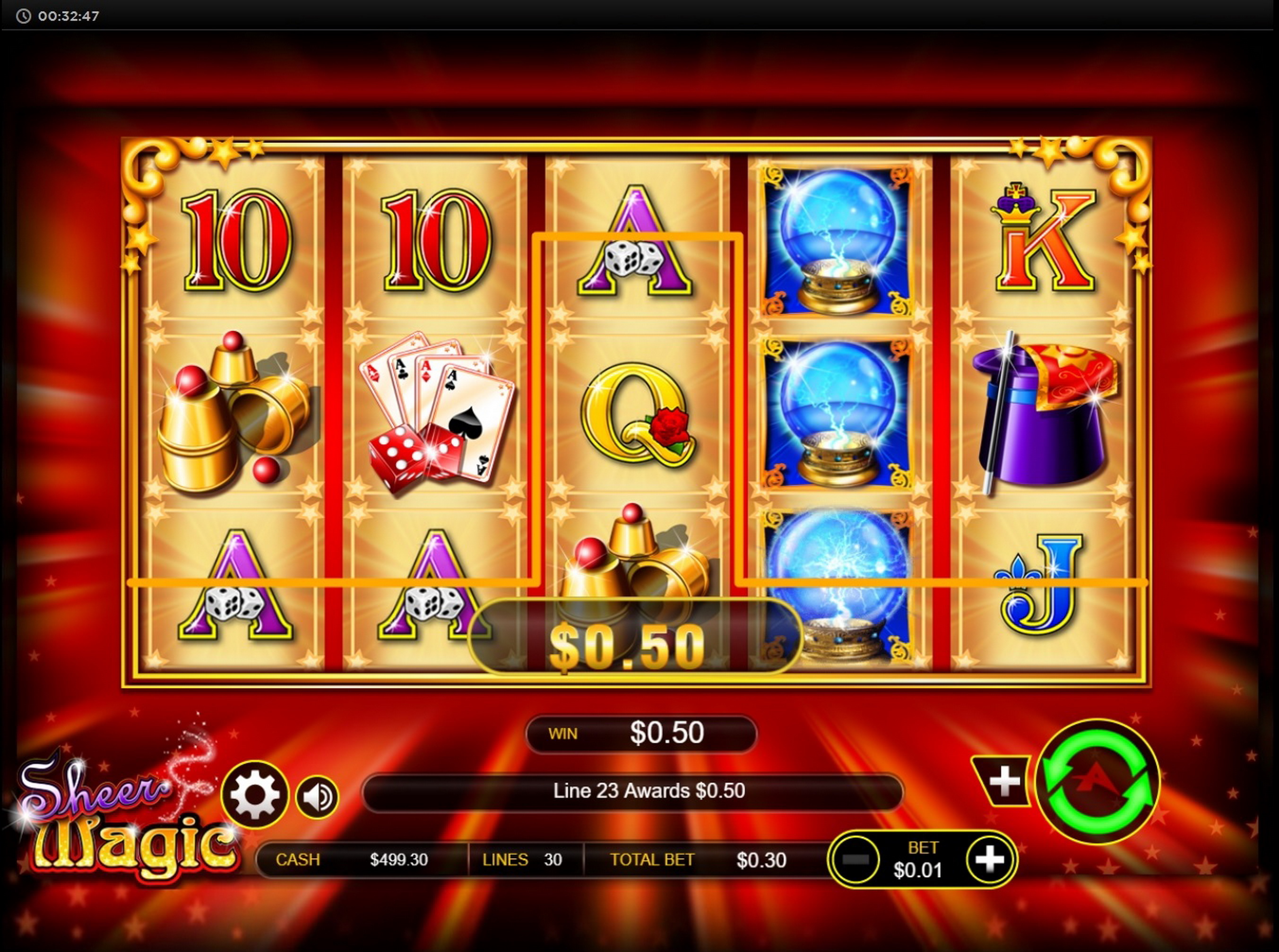 Win Money in Sheer Magic Free Slot Game by Ainsworth Gaming Technology
