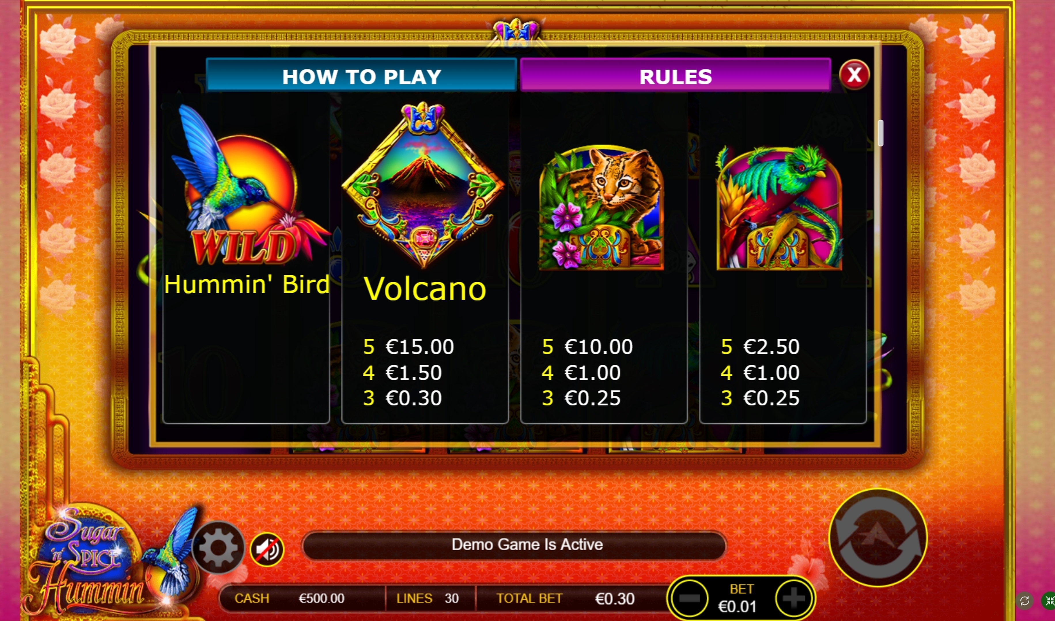 Info of Sugar 'n' Spice Hummin' Slot Game by Ainsworth Gaming Technology