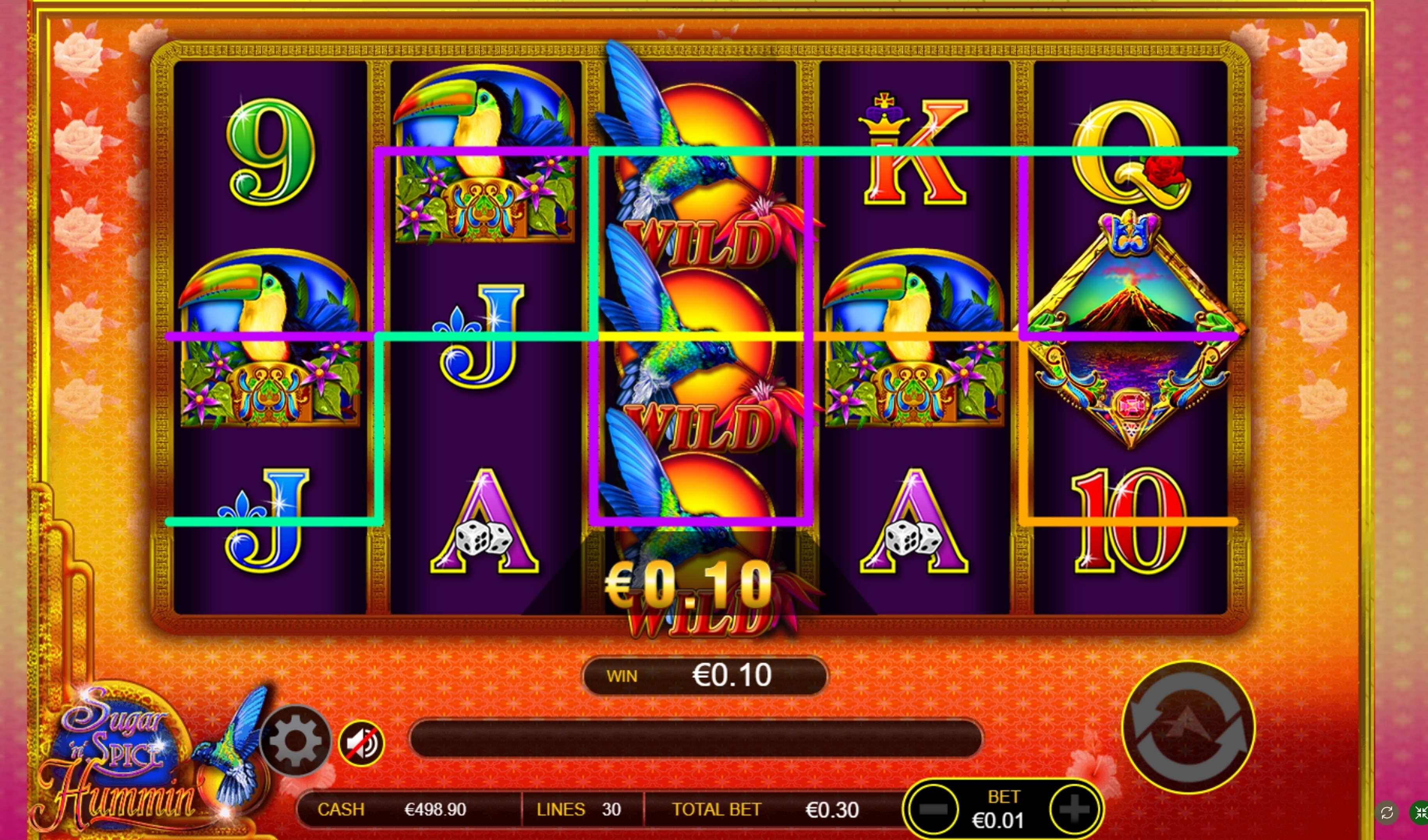 Win Money in Sugar 'n' Spice Hummin' Free Slot Game by Ainsworth Gaming Technology