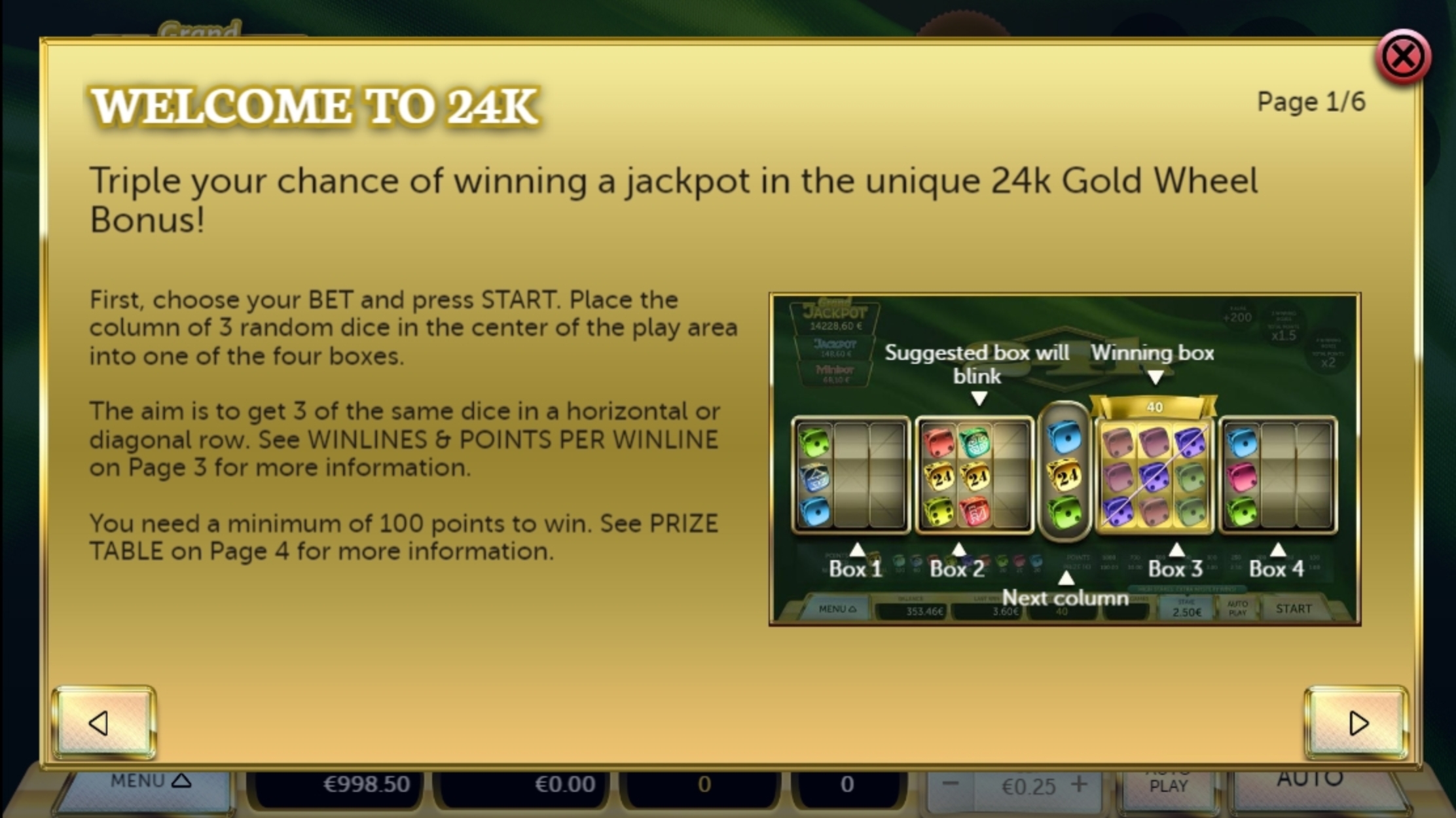 Info of 24k Slot Game by Air Dice
