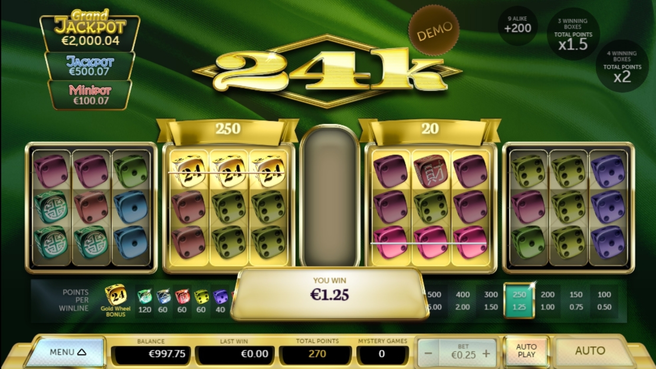 Win Money in 24k Free Slot Game by Air Dice
