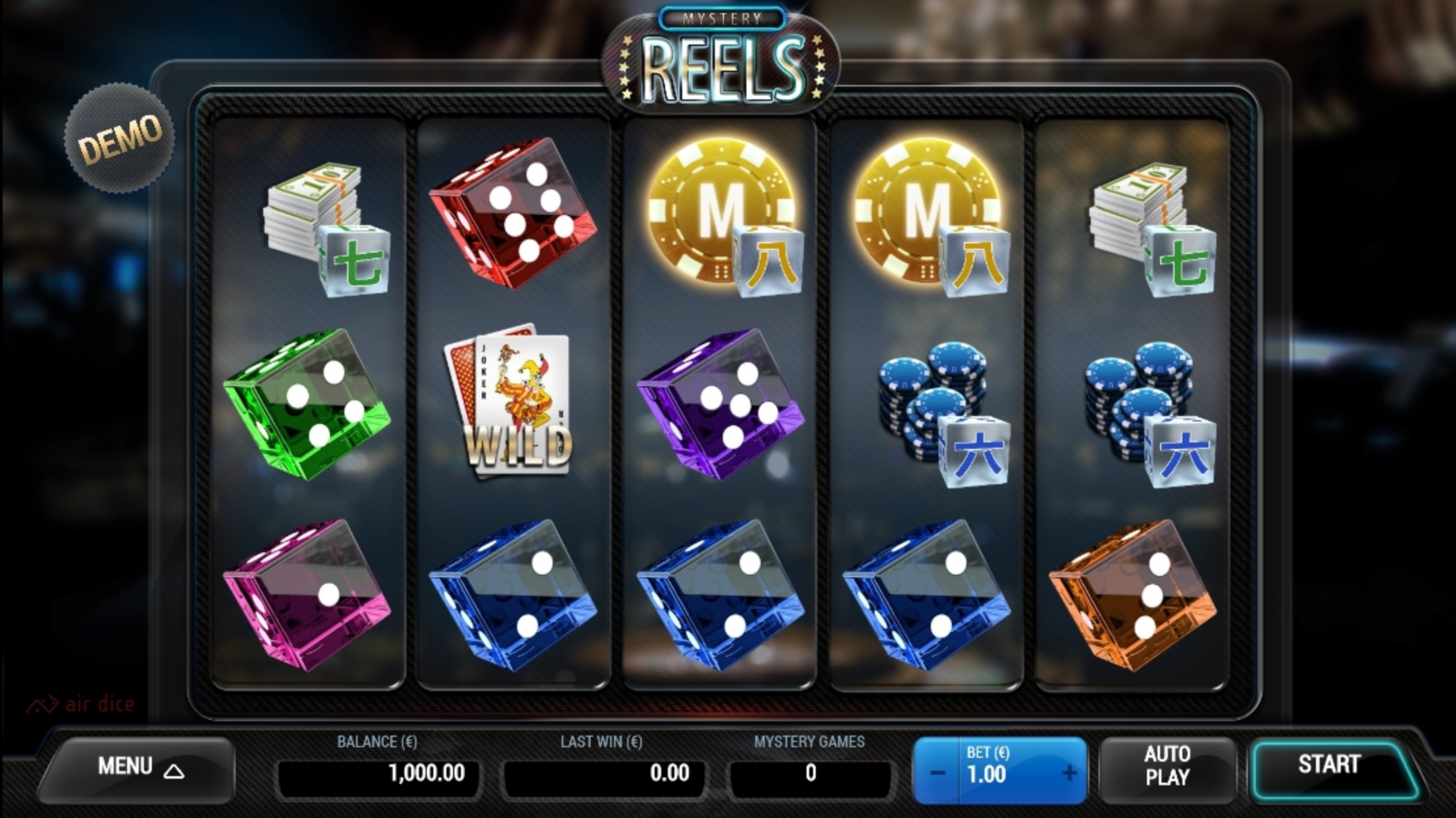 Reels in Mystery Reels Slot Game by Air Dice