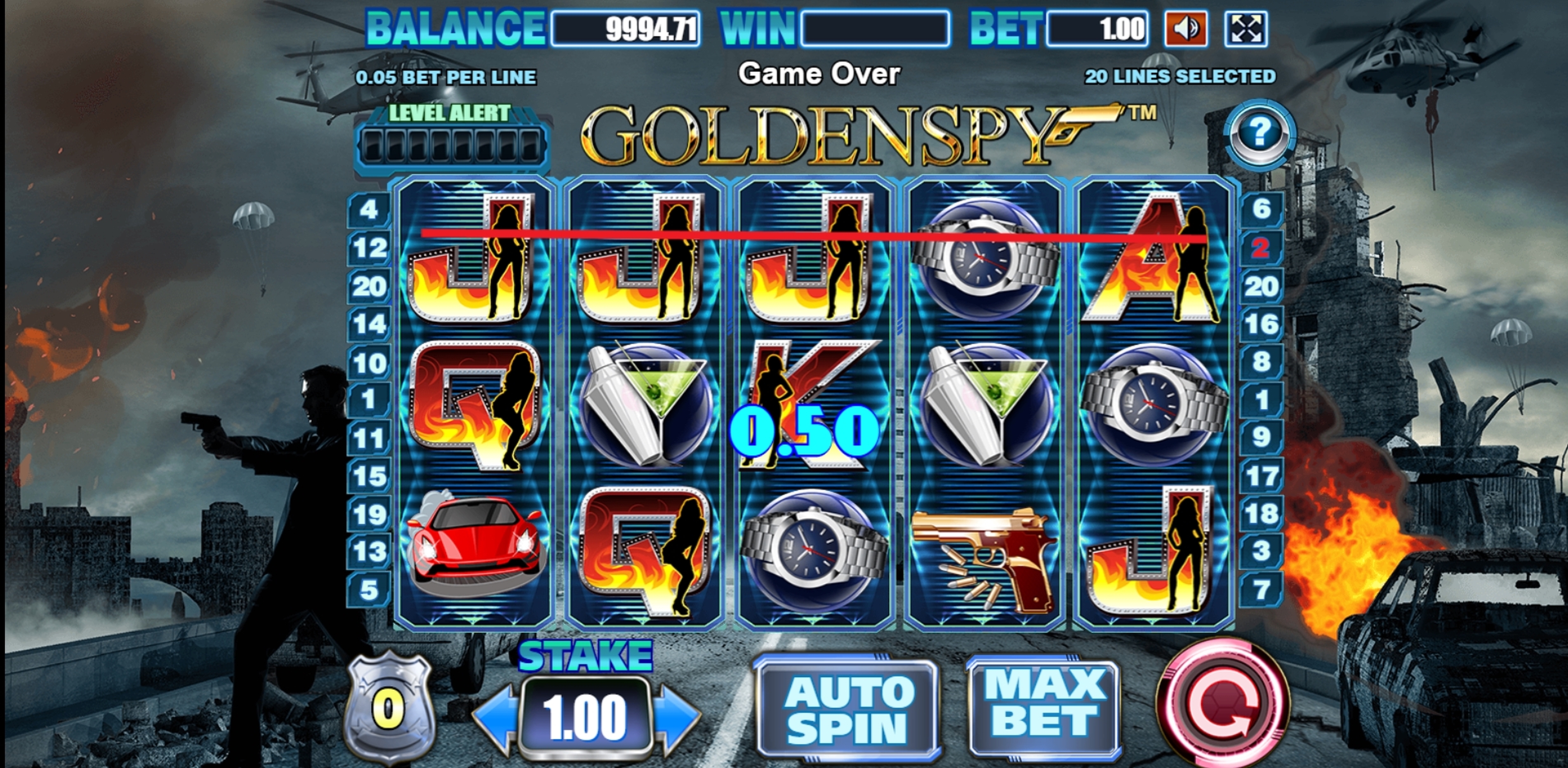 Win Money in Golden Spy Free Slot Game by Allbet Gaming
