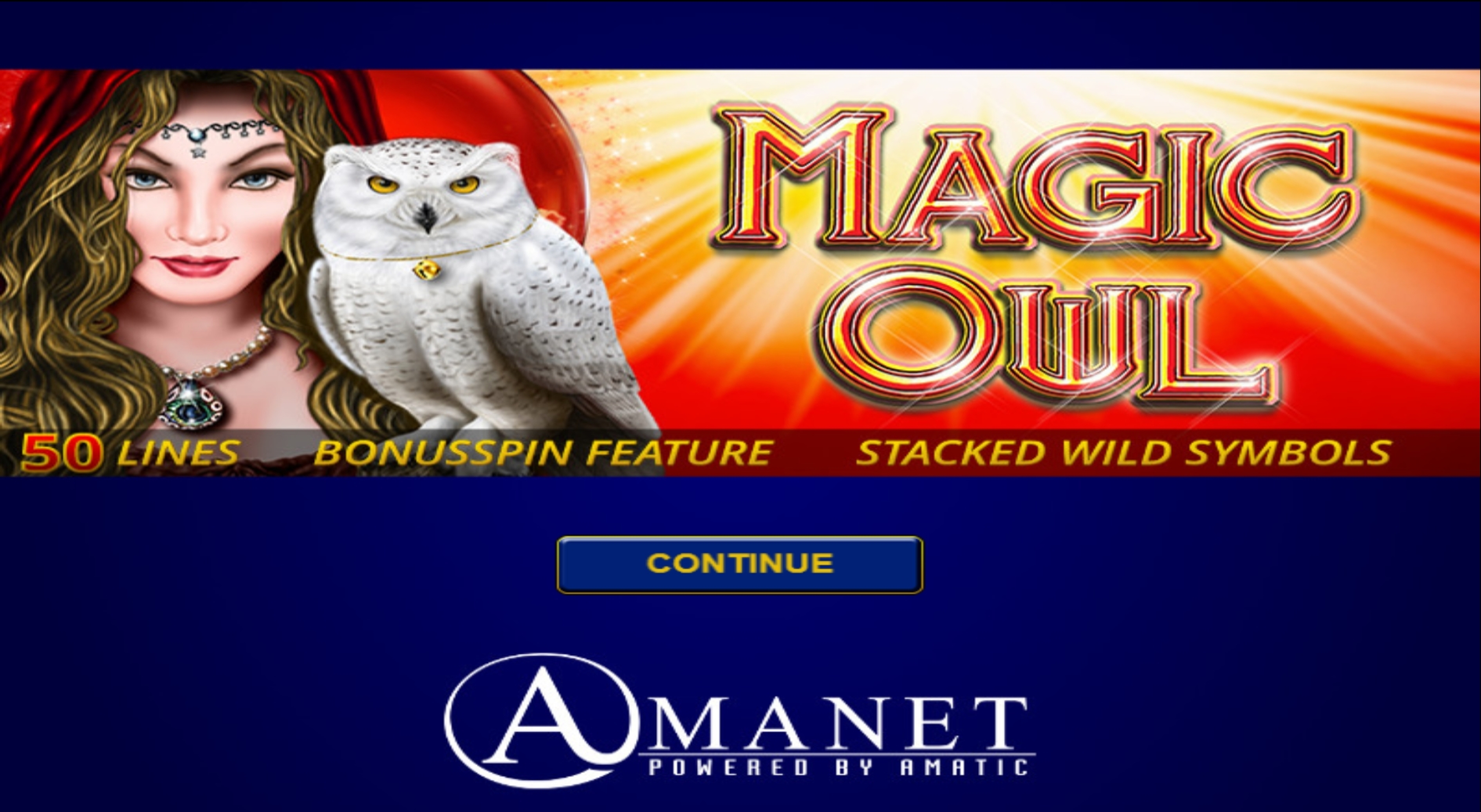 Play Magic Owl Free Casino Slot Game by Amatic Industries