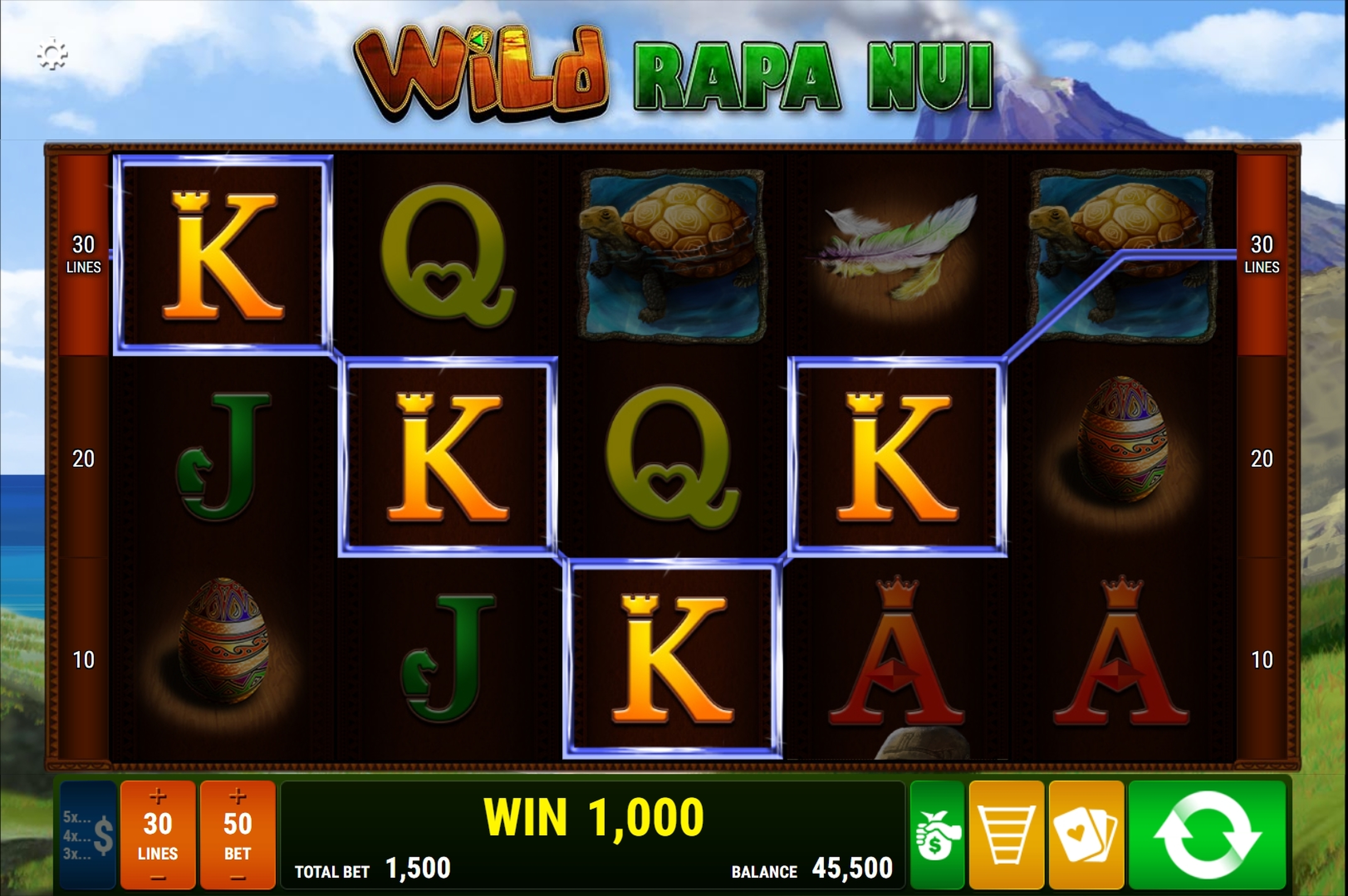 Win Money in Wild Rapa Nui Free Slot Game by Bally Wulff