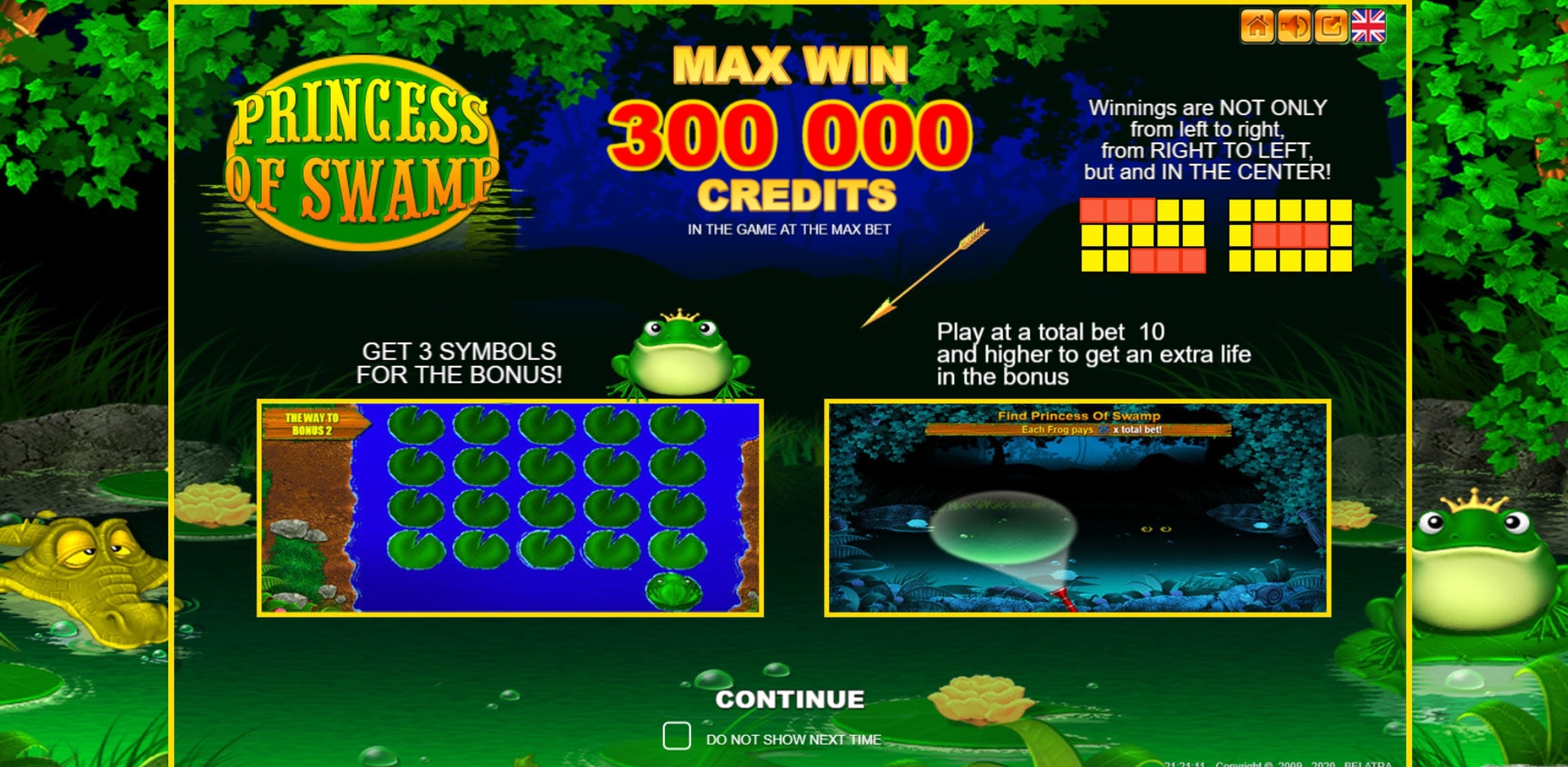 Play Princess of Swamp Free Casino Slot Game by Belatra Games