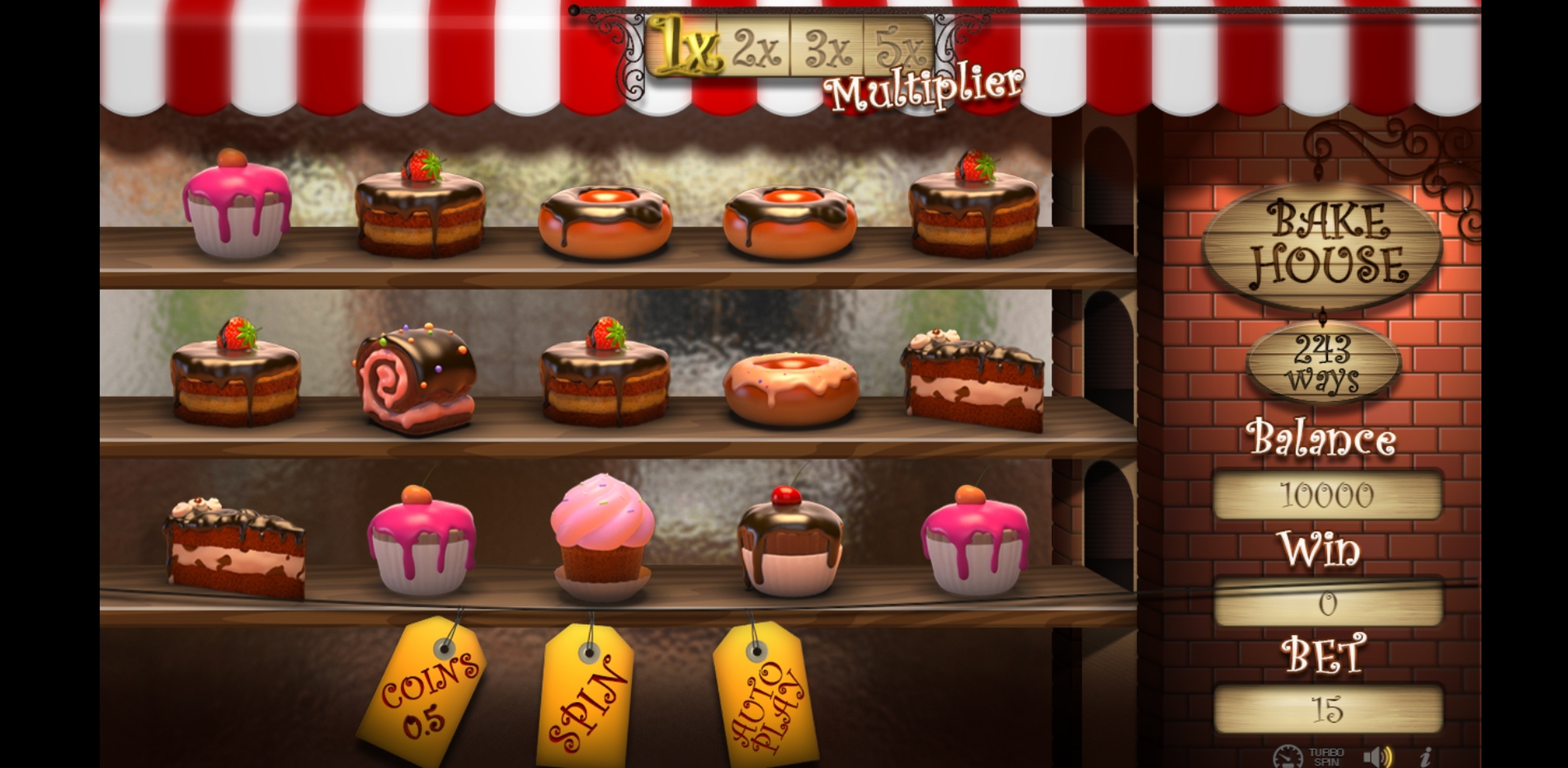 Reels in Bake House Slot Game by Betconstruct