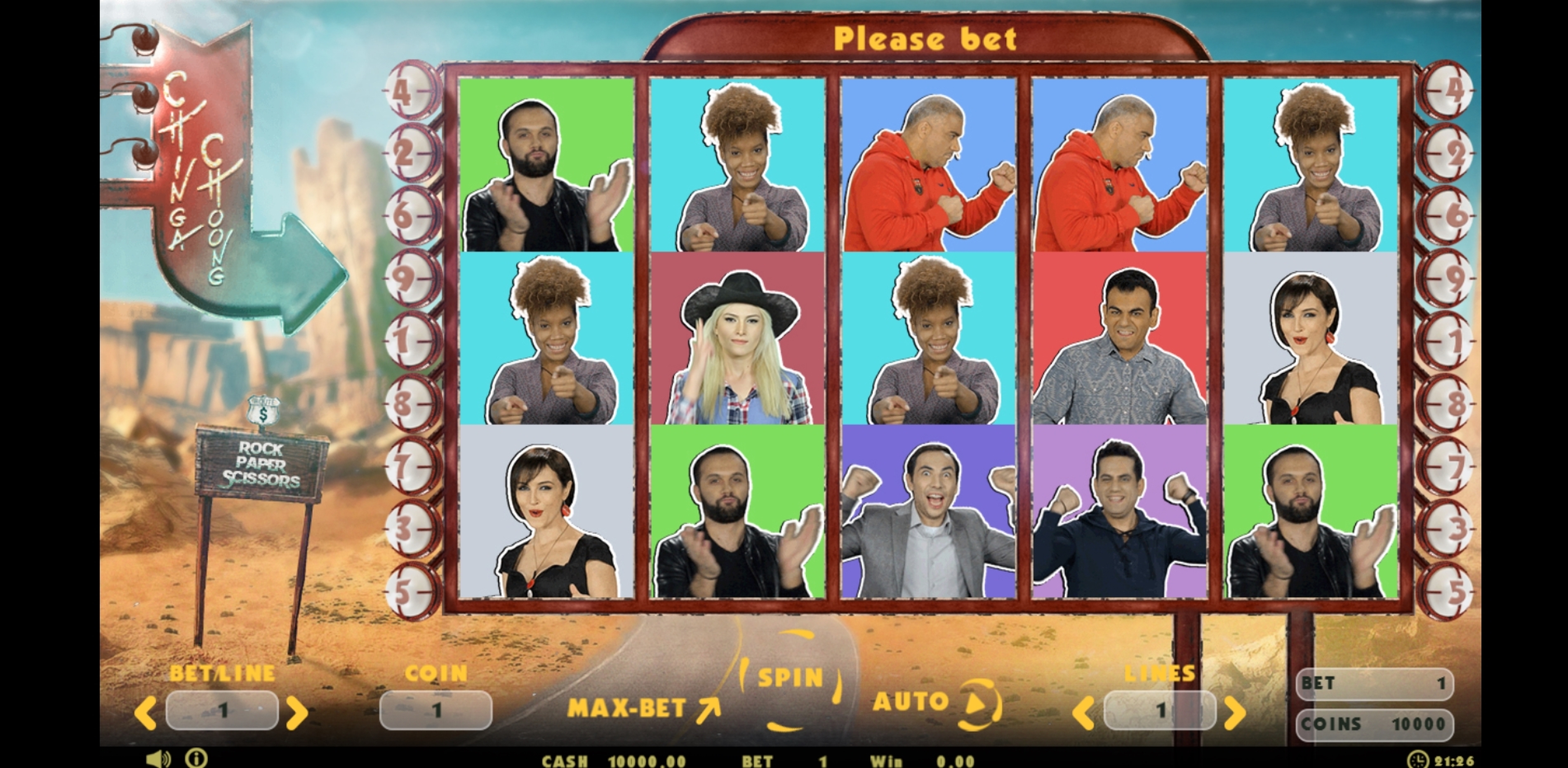 Reels in Chinga Choong Slot Game by Betconstruct