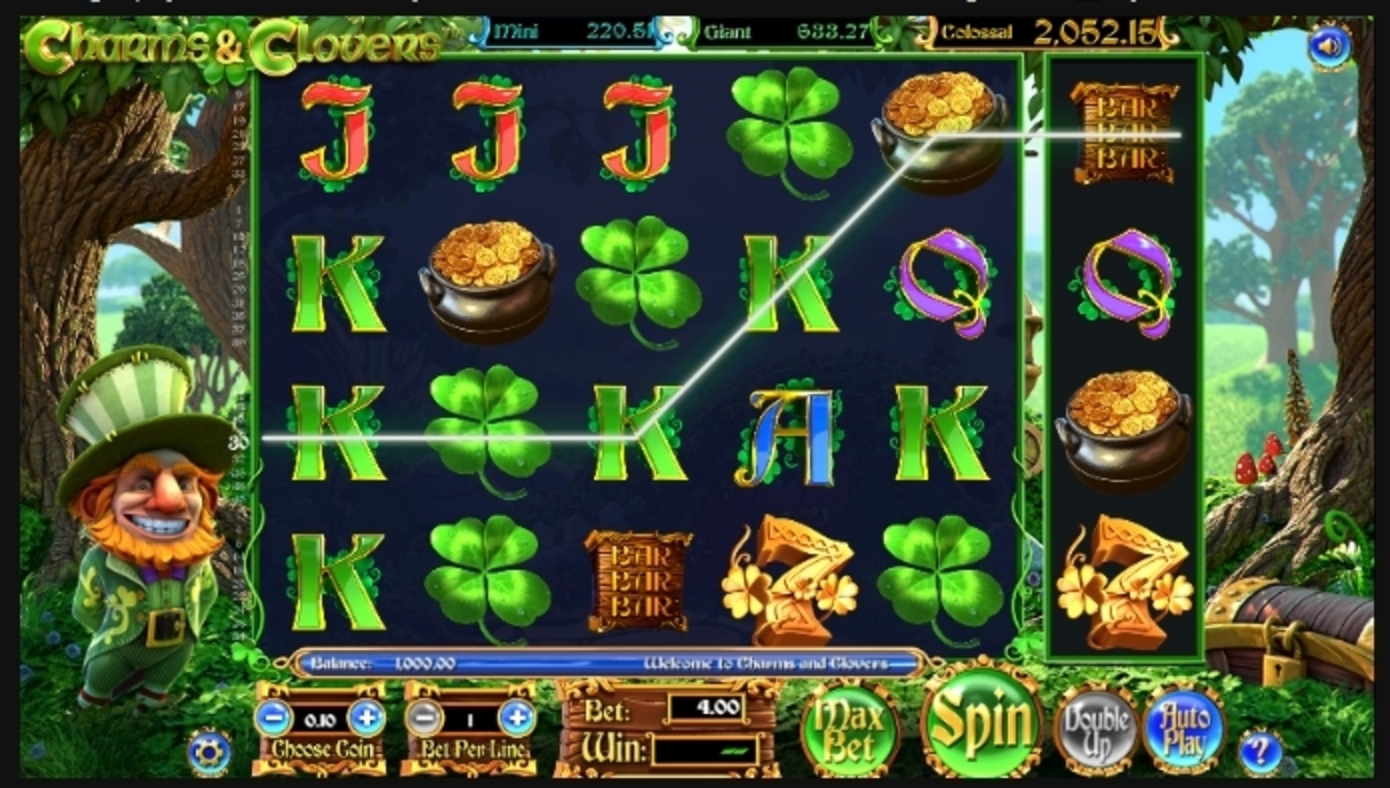 Reels in Charms and Clovers Slot Game by Betsoft