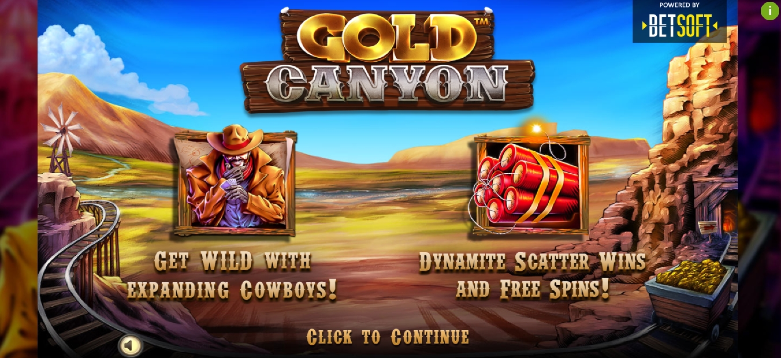 Play Gold Canyon Free Casino Slot Game by Betsoft