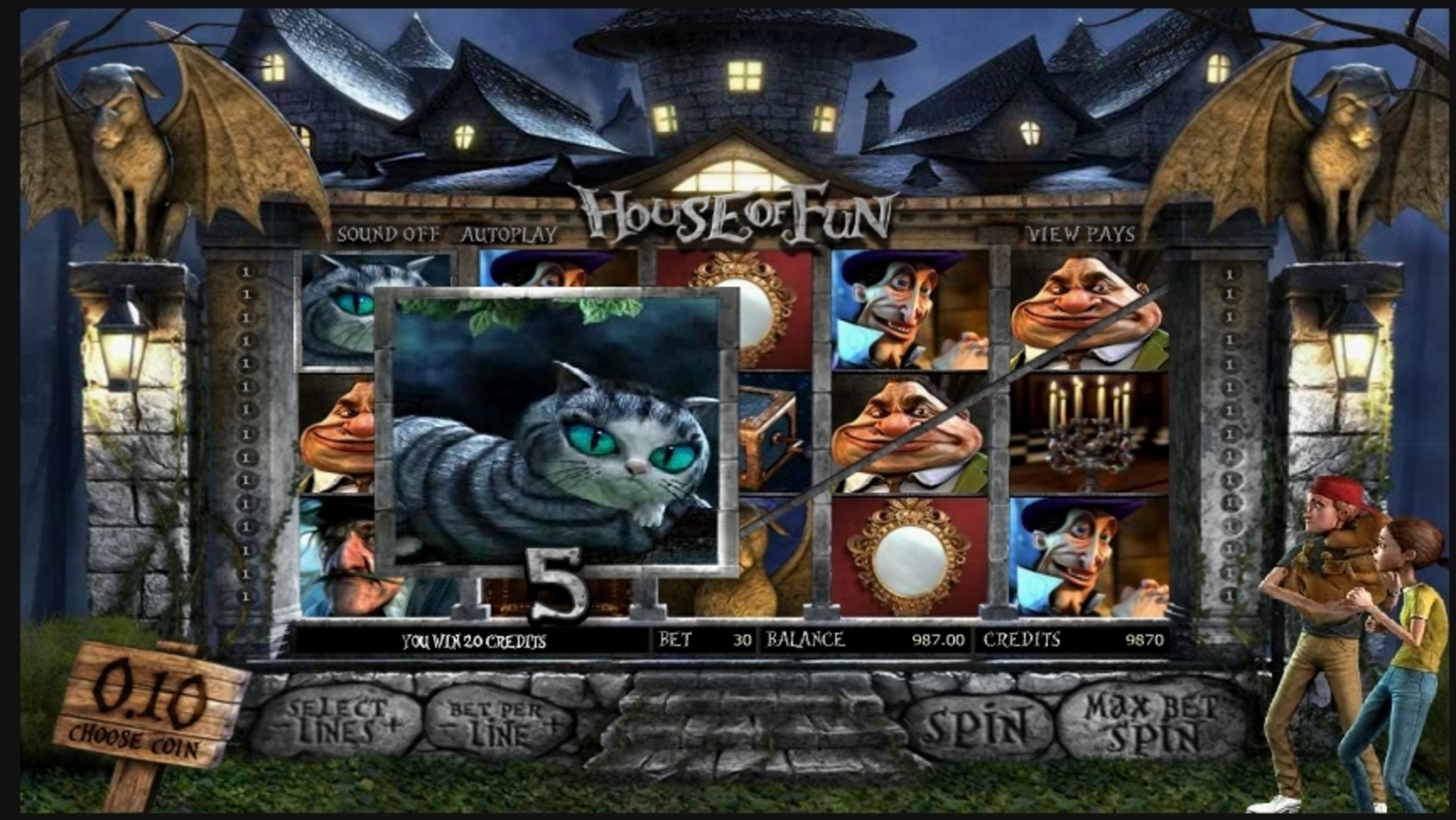 Win Money in House of Fun Free Slot Game by Betsoft