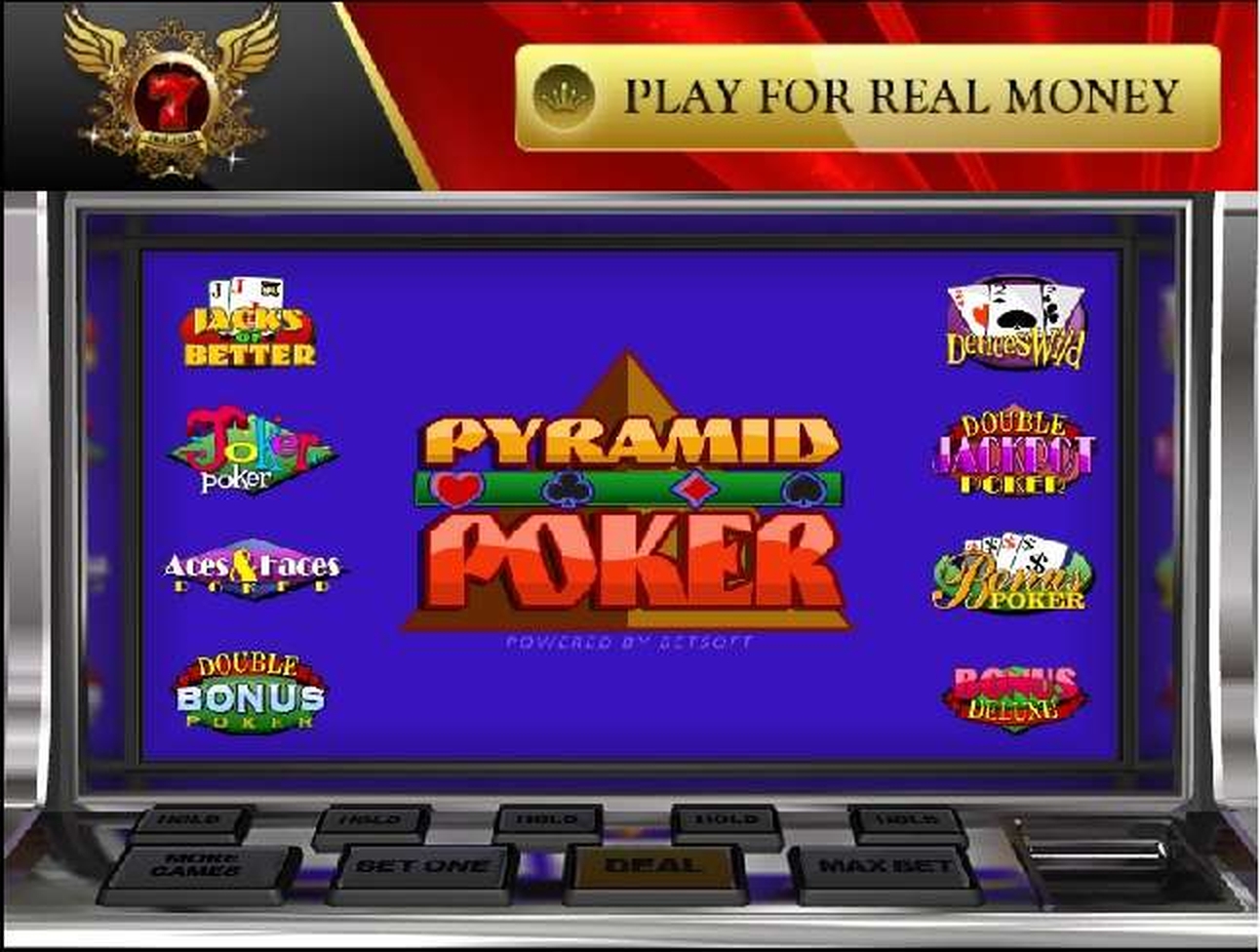 The Pyramid Bonus Poker Online Slot Demo Game by Betsoft