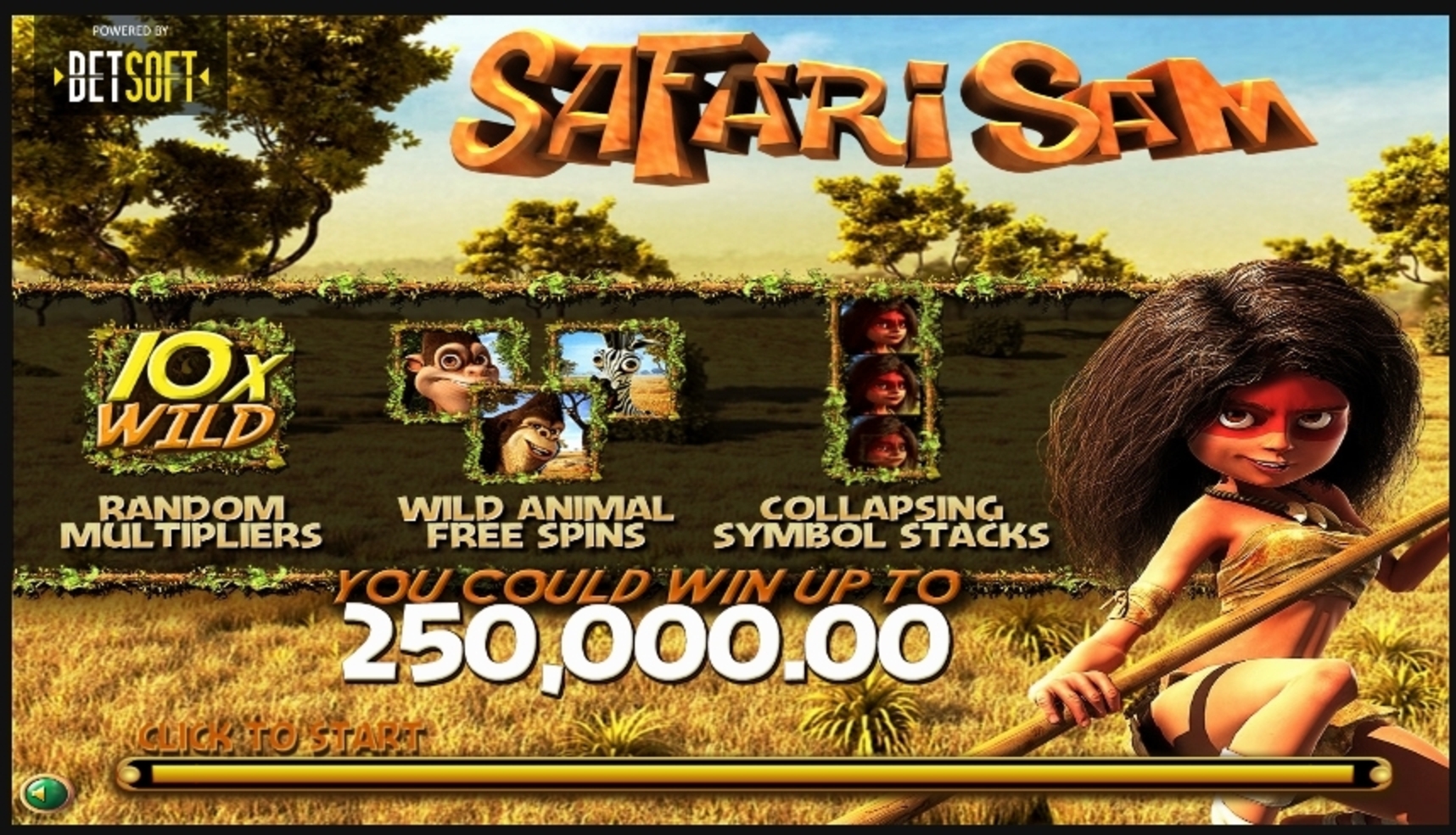 Play Safari Sam Free Casino Slot Game by Betsoft
