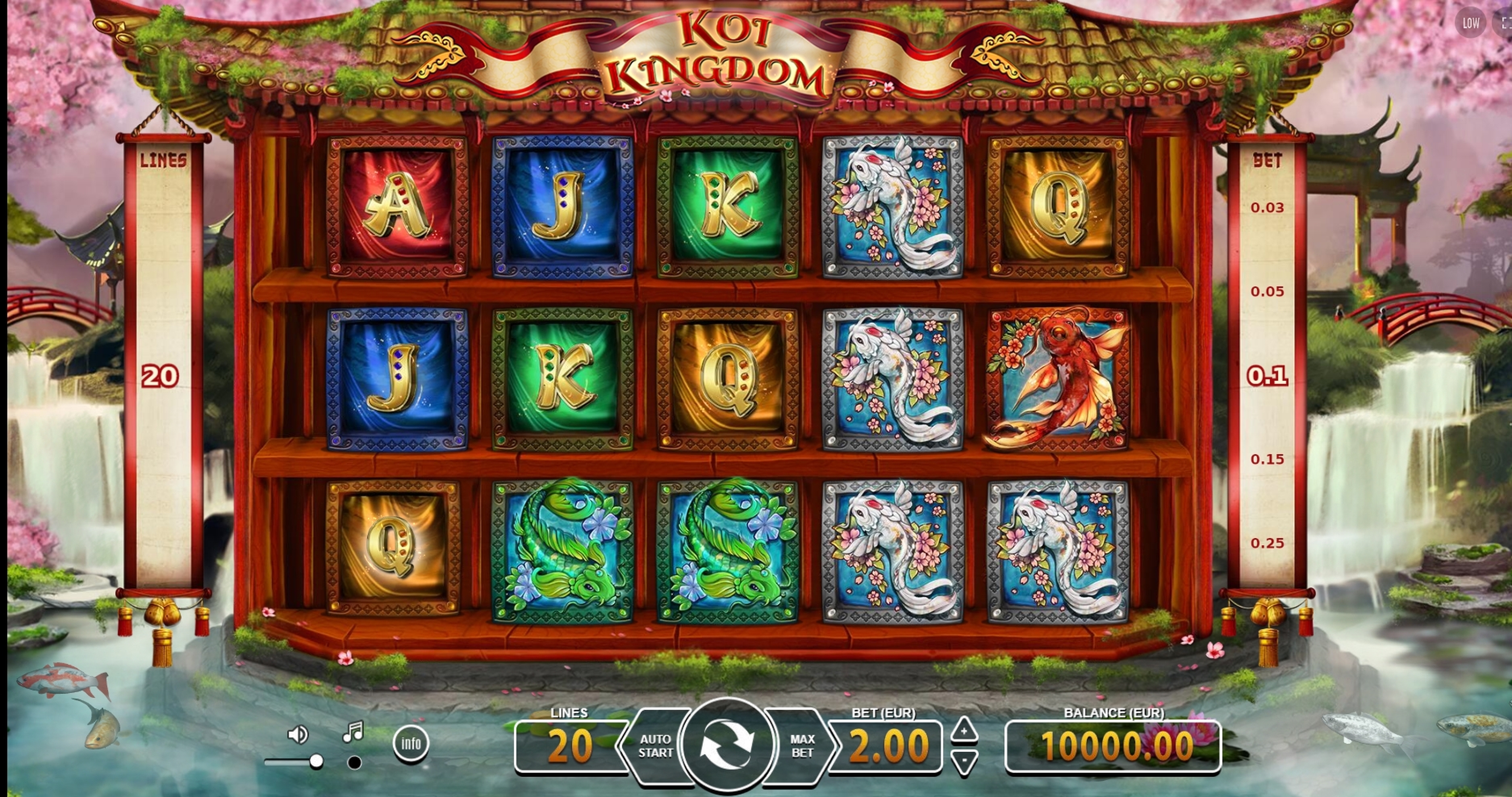 Reels in Koi Kingdom Slot Game by BF Games