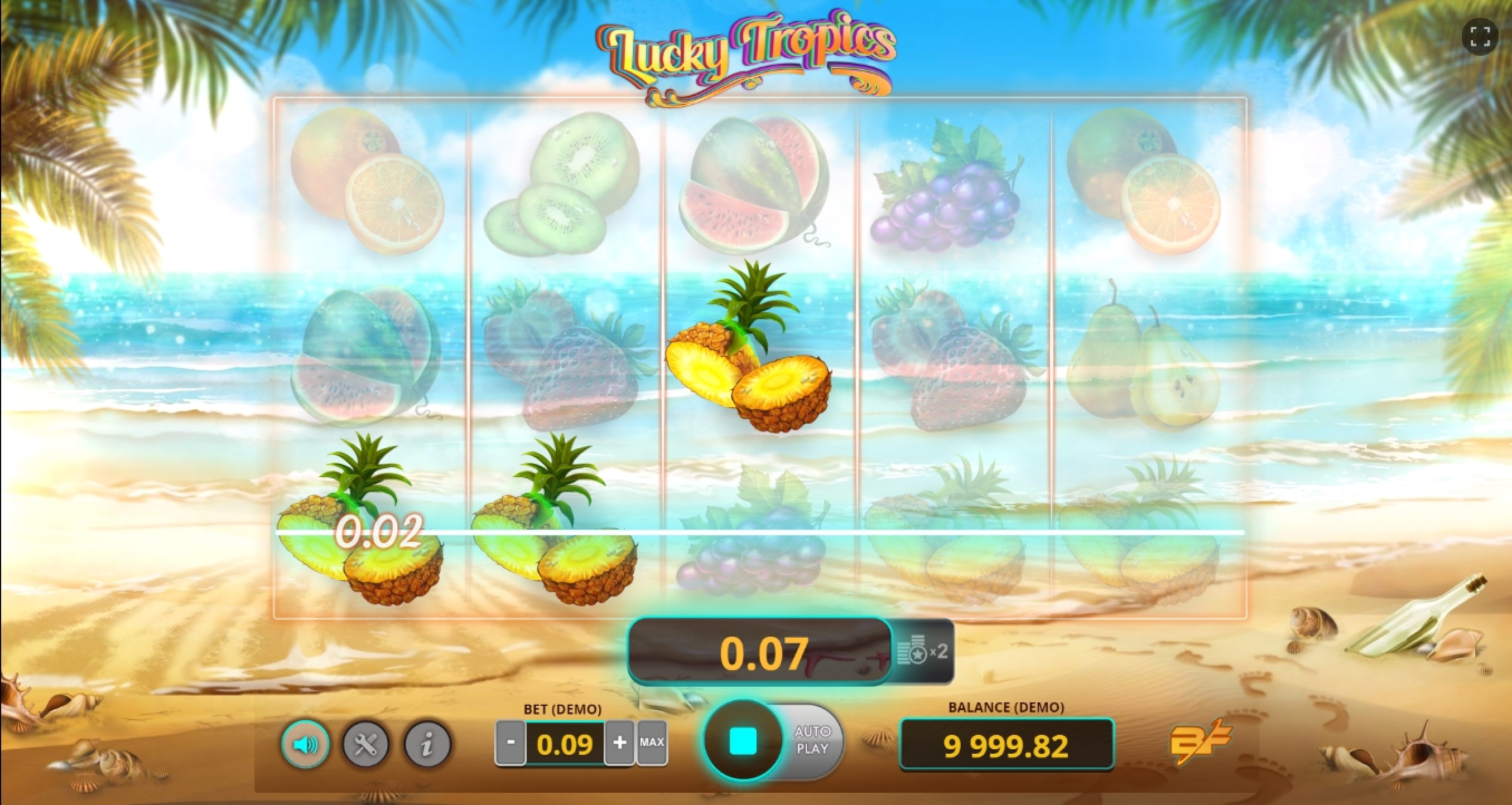 Win Money in Lucky Tropics Free Slot Game by BF Games