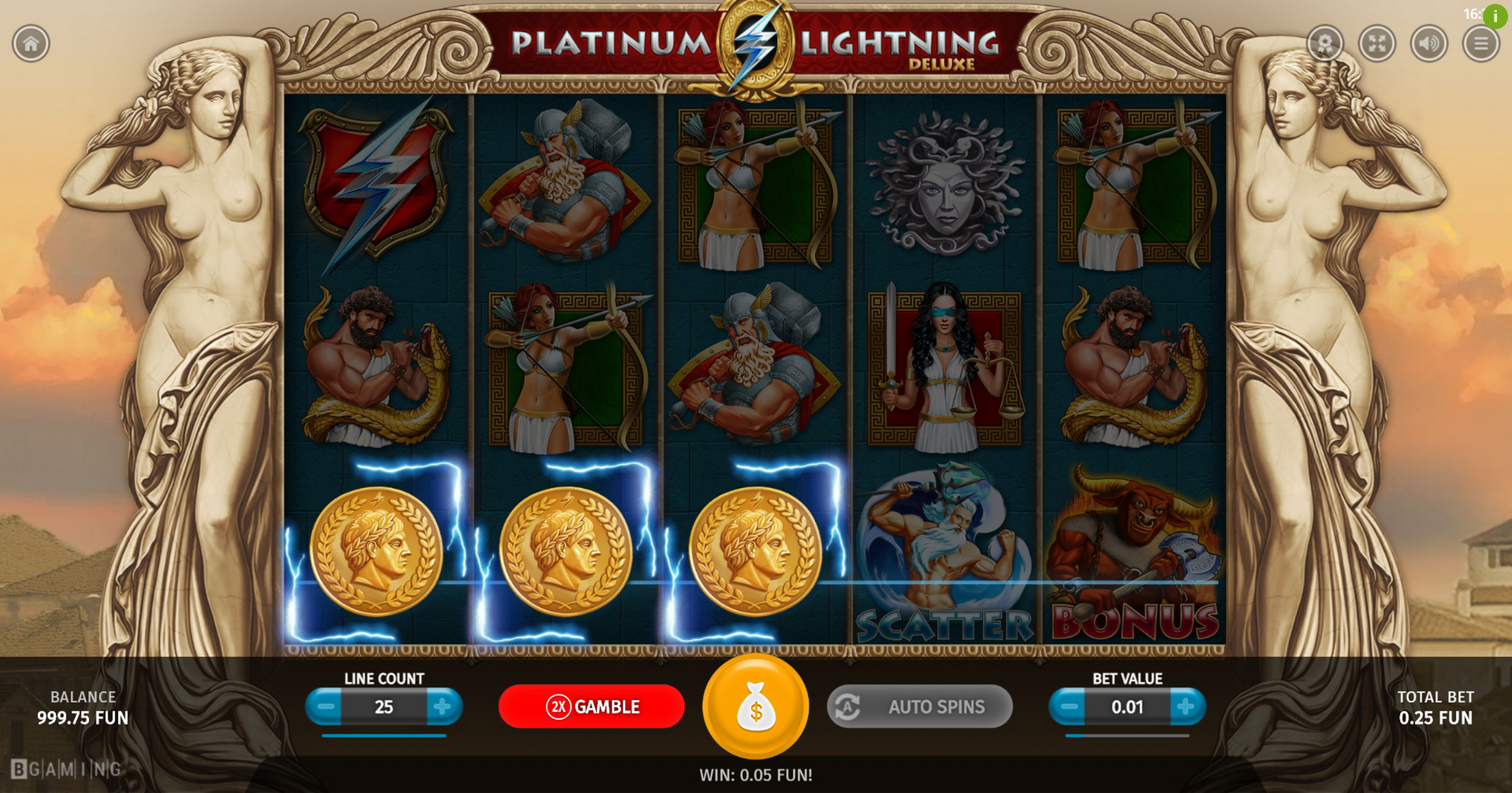 Win Money in Platinum Lightning Deluxe Free Slot Game by BGAMING