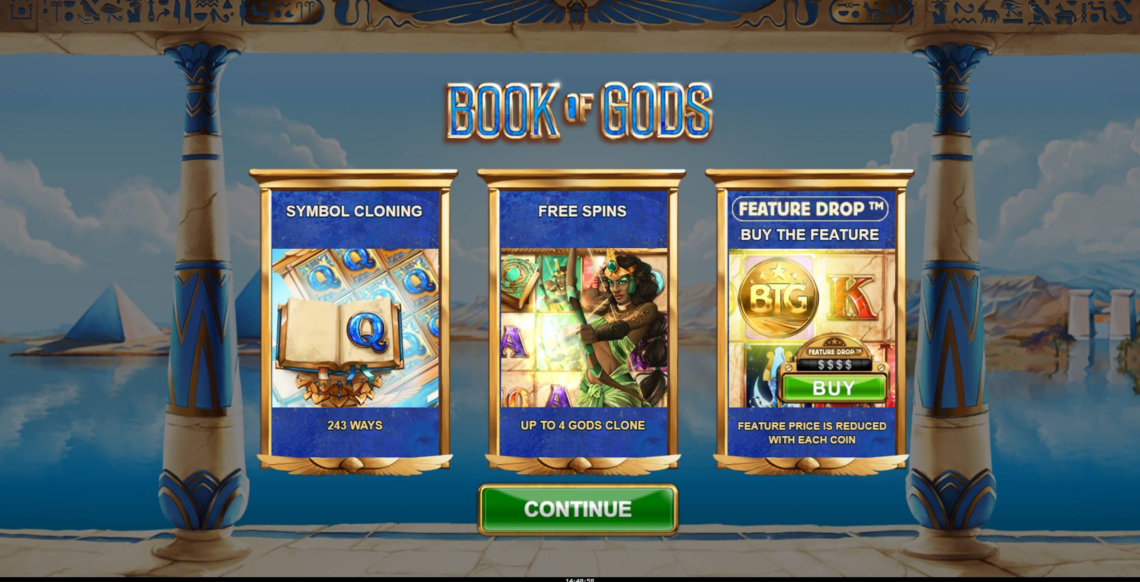 Play Book of Gods Free Casino Slot Game by Big Time Gaming