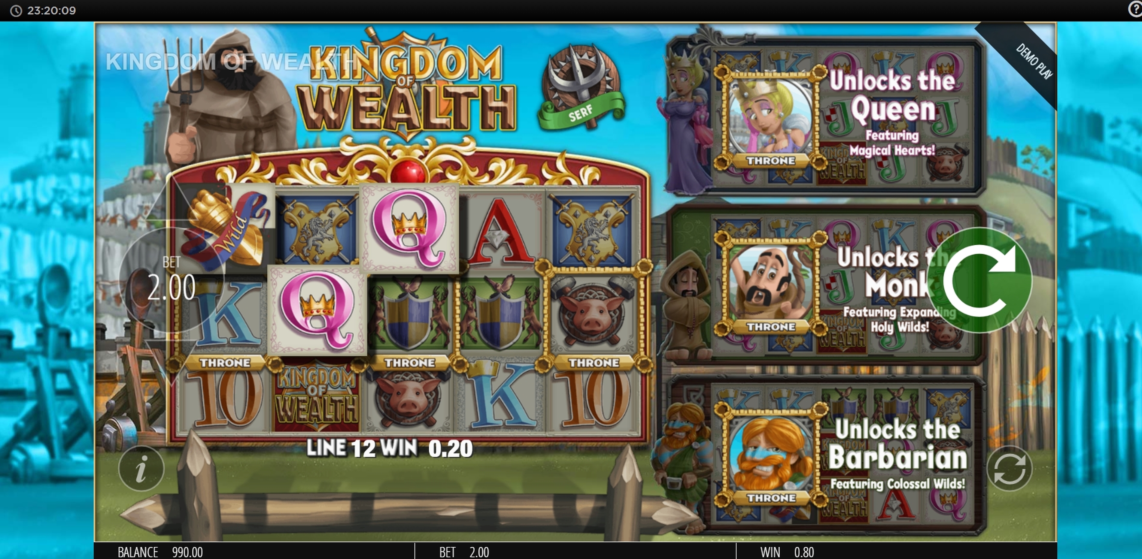 Win Money in Kingdom of Wealth Free Slot Game by Blueprint Gaming