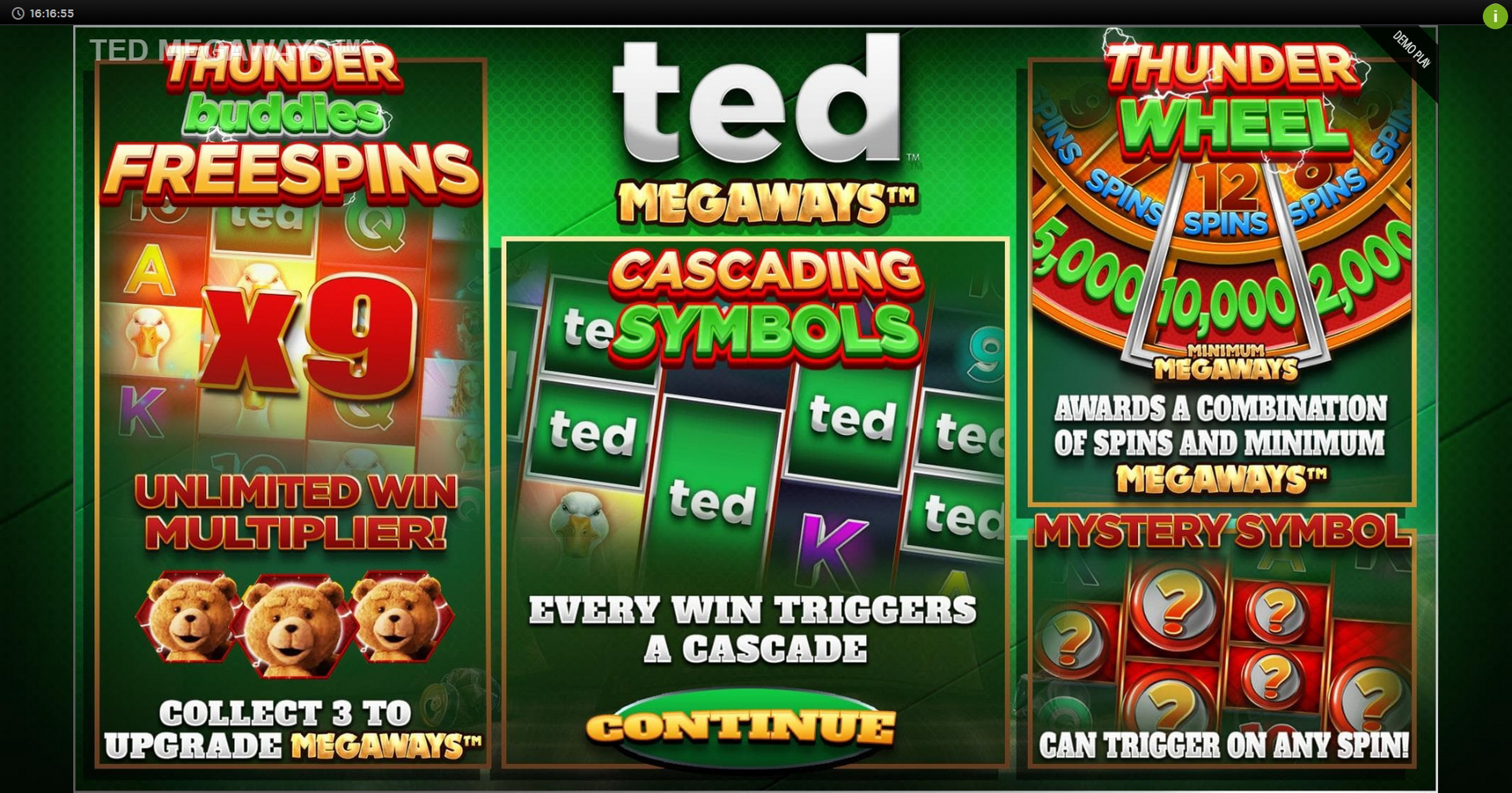Play Ted Megaways Free Casino Slot Game by Blueprint Gaming