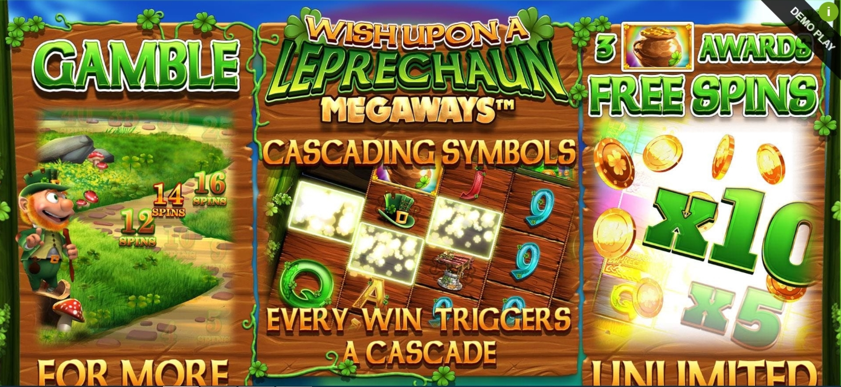Play Wish Upon A Leprechaun Megaways Free Casino Slot Game by Blueprint Gaming