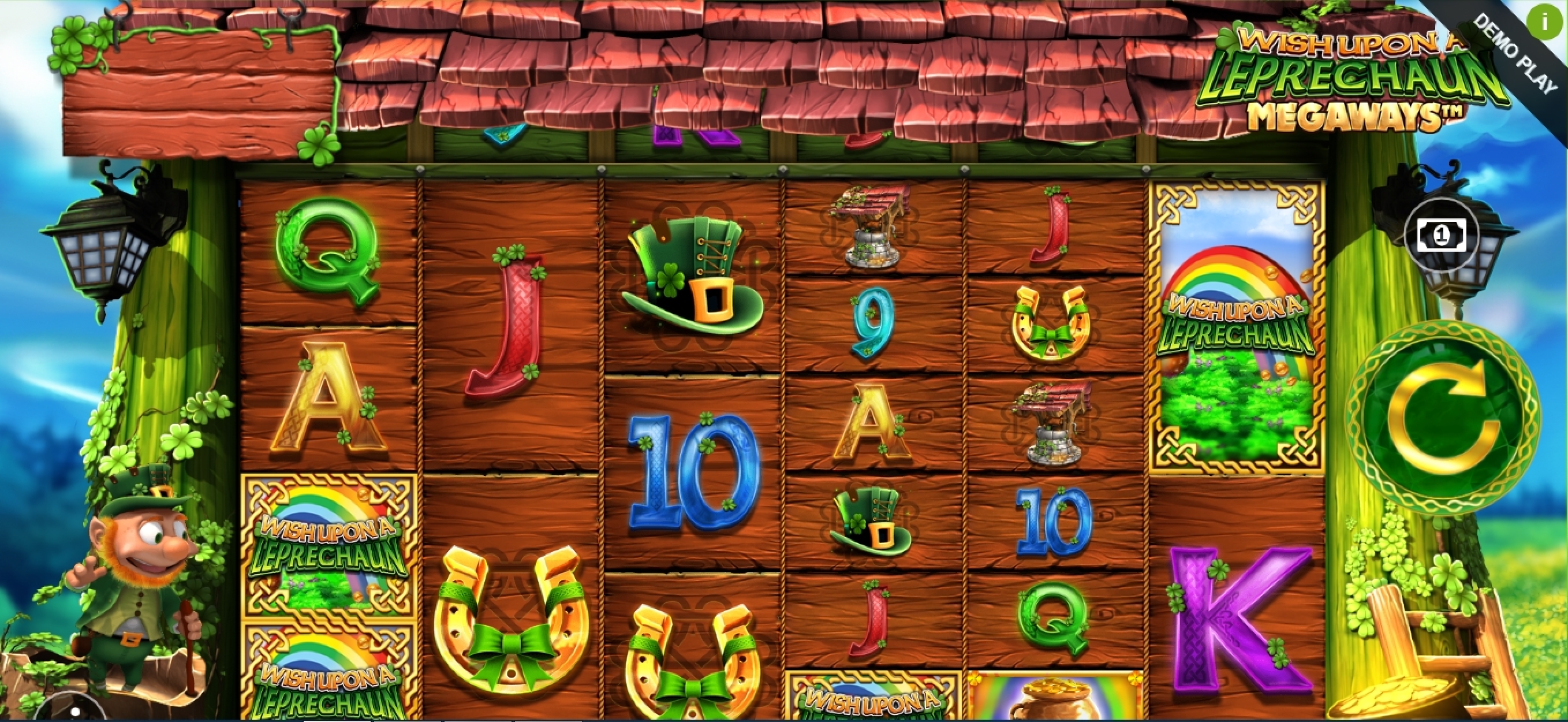 Reels in Wish Upon A Leprechaun Megaways Slot Game by Blueprint Gaming