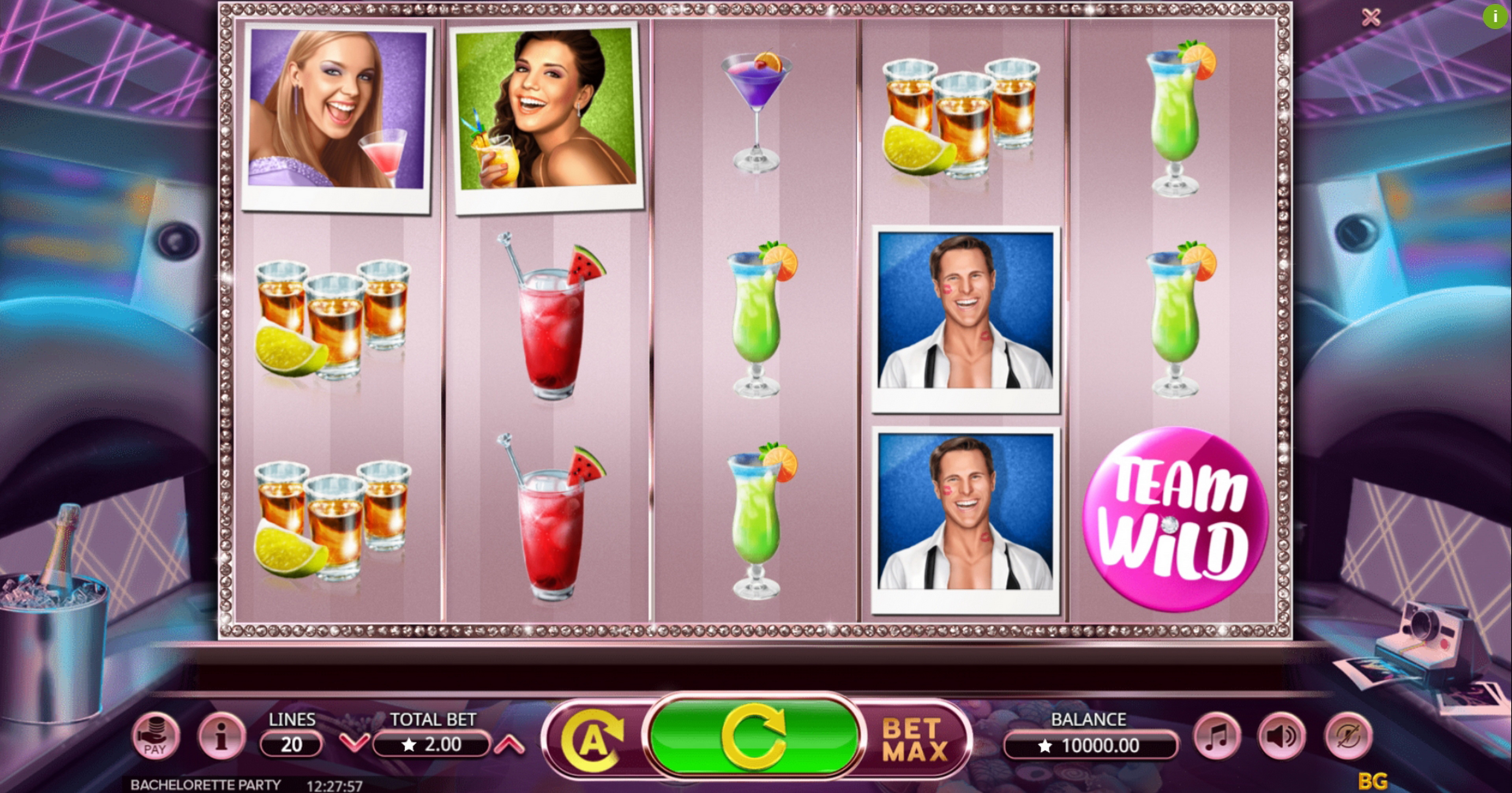 Reels in Bachelorette Party Slot Game by Booming Games