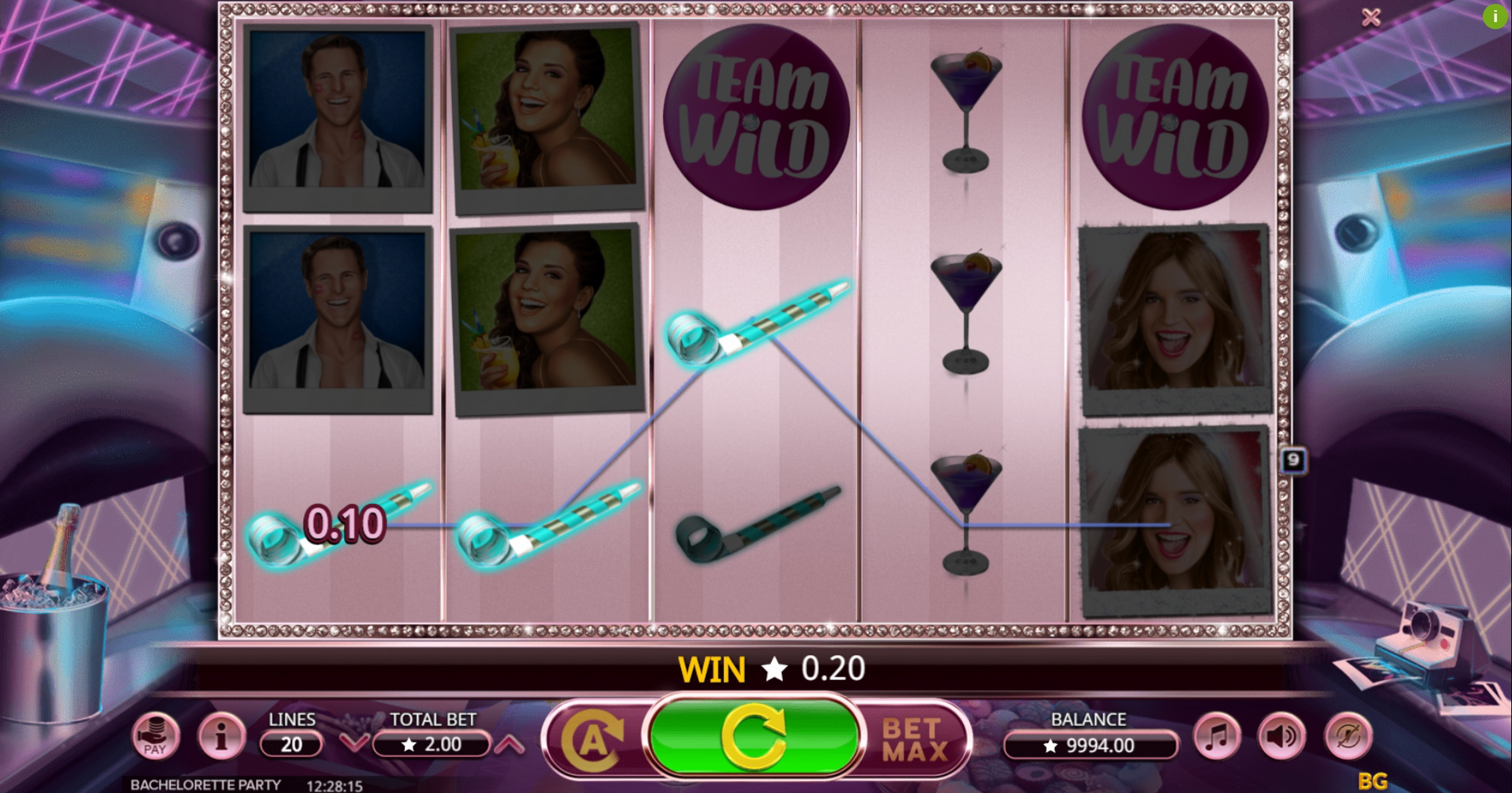 Win Money in Bachelorette Party Free Slot Game by Booming Games