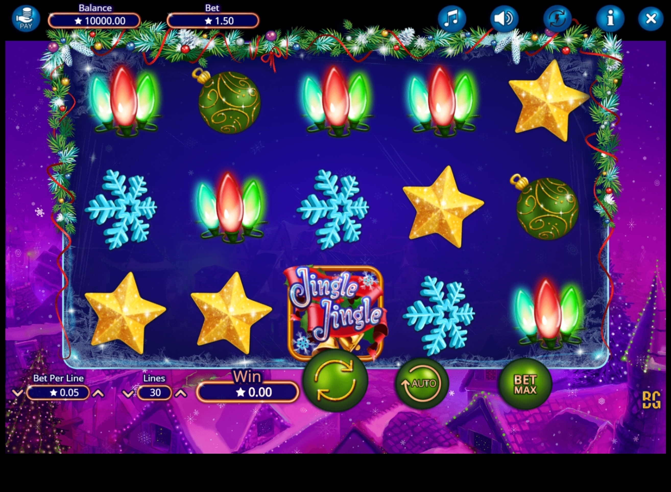 Reels in Jingle Jingle Slot Game by Booming Games