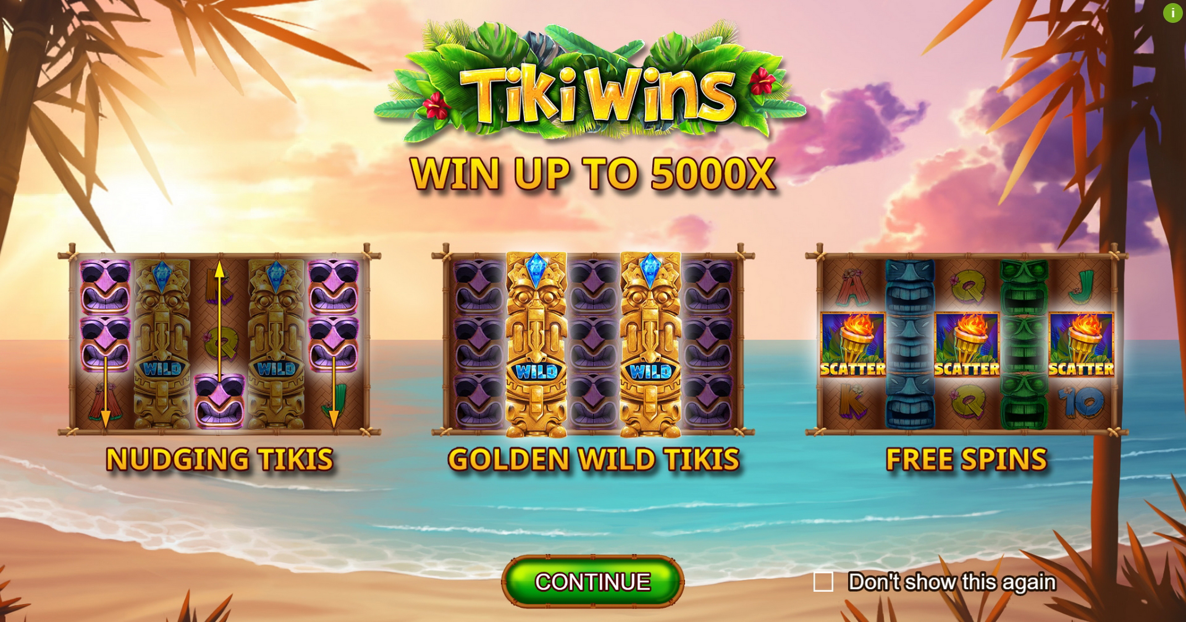 Play Tiki Wins Free Casino Slot Game by Booming Games