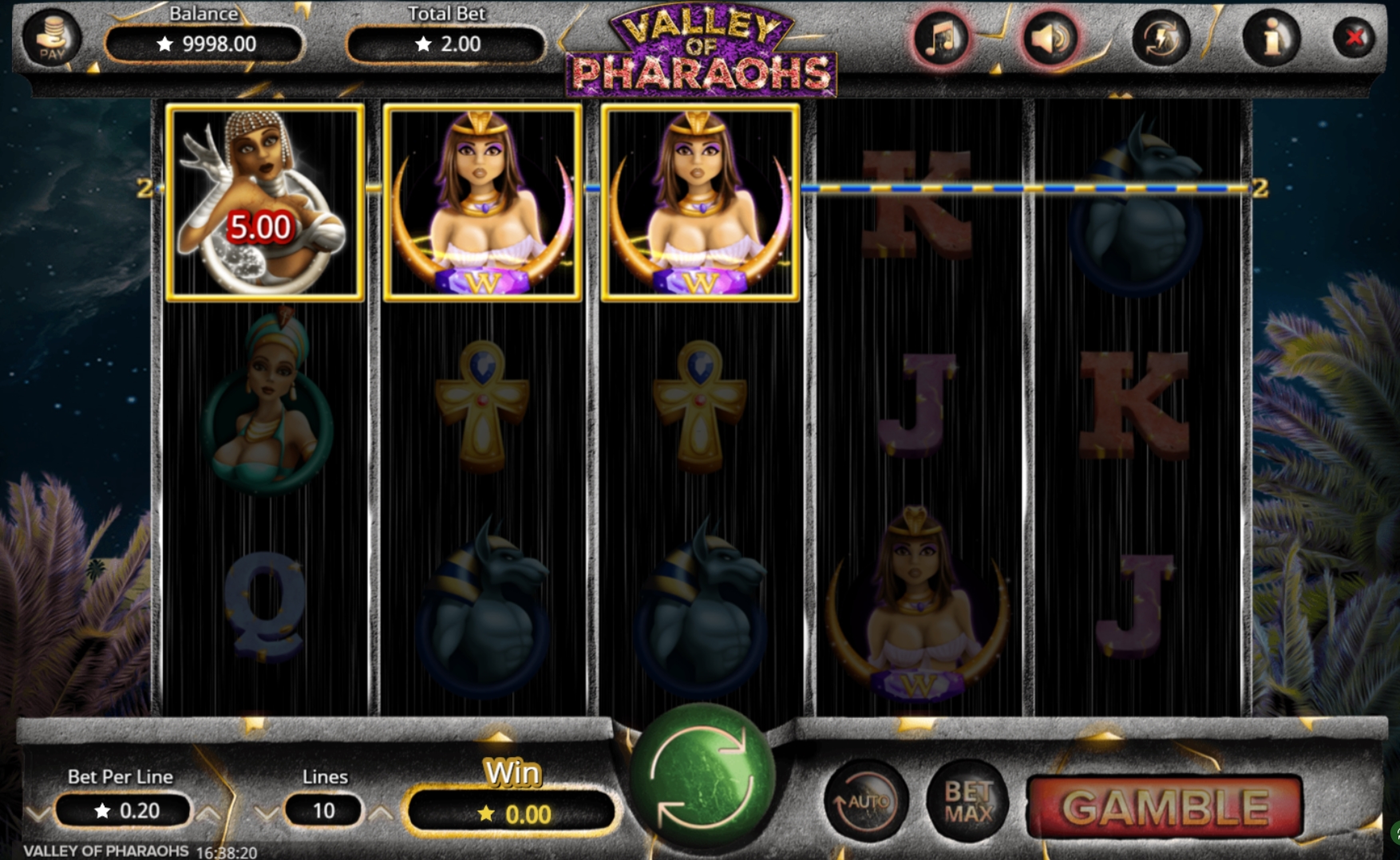 Win Money in Valley of Pharaohs Free Slot Game by Booming Games