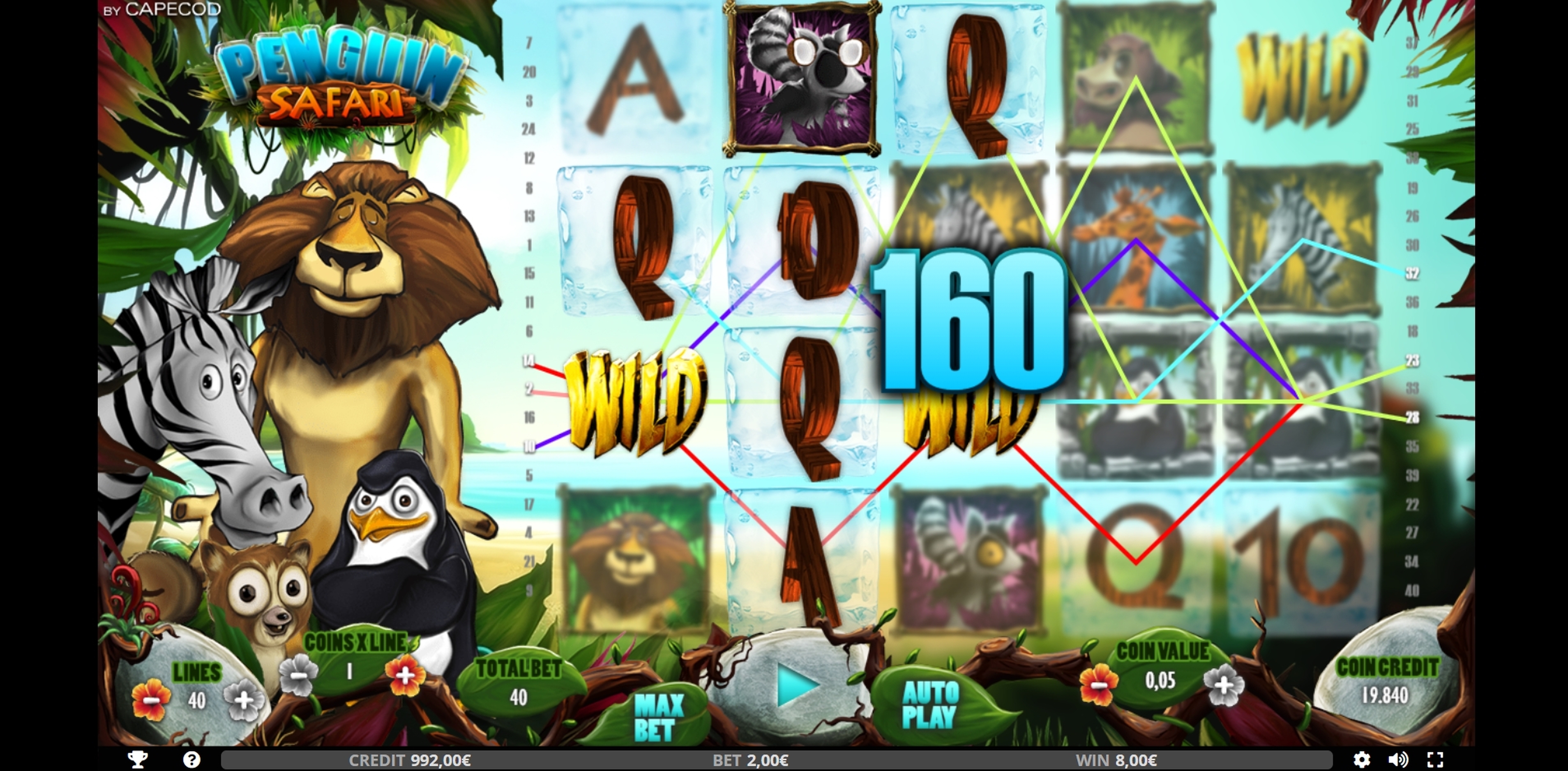 Win Money in Penguin Safari Free Slot Game by Capecod Gaming