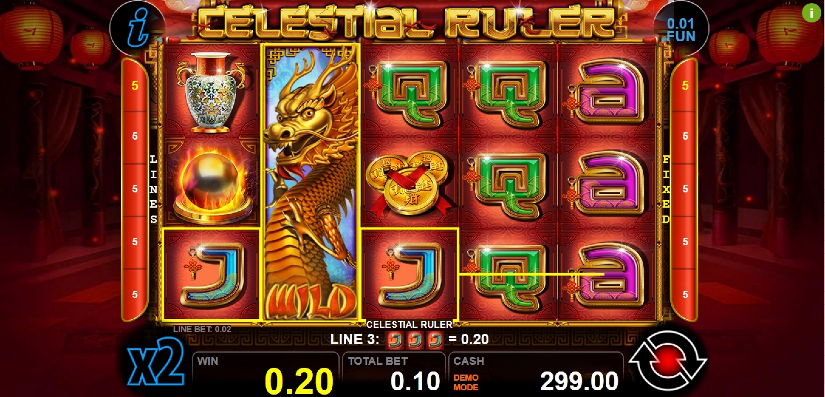 Win Money in Celestial Ruler Free Slot Game by casino technology