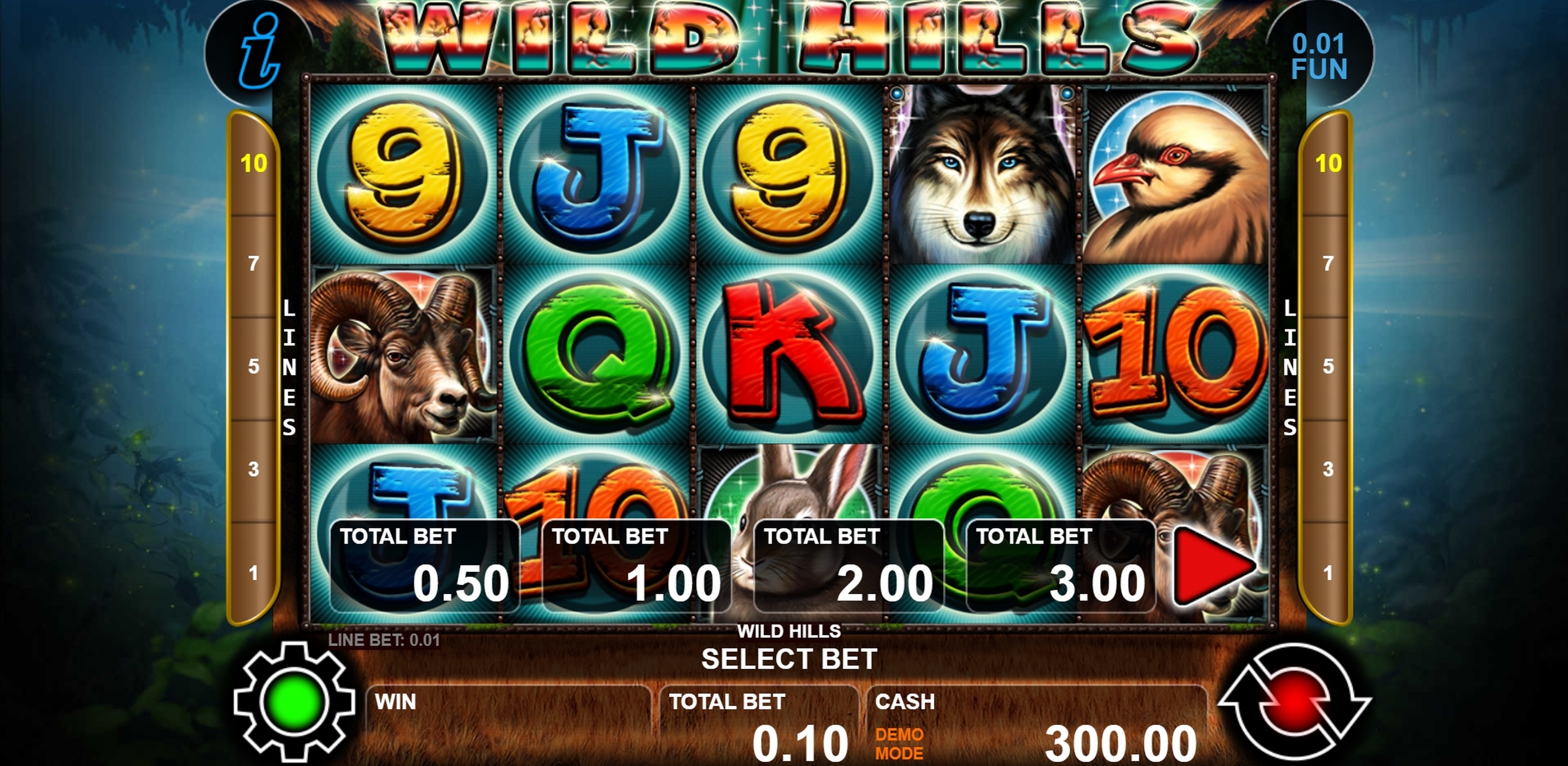 Reels in Wild Hills Slot Game by casino technology